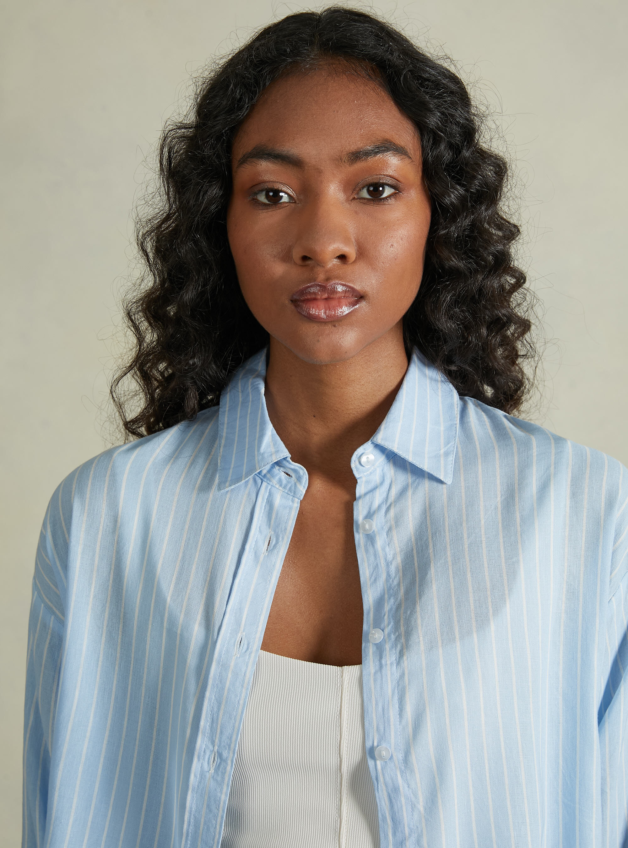 Camicia lino a righe new arrivals