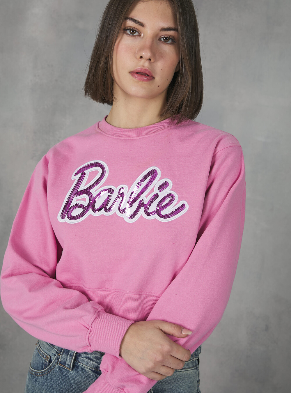 Barbie Alcott cropped sweatshirt - Main Image