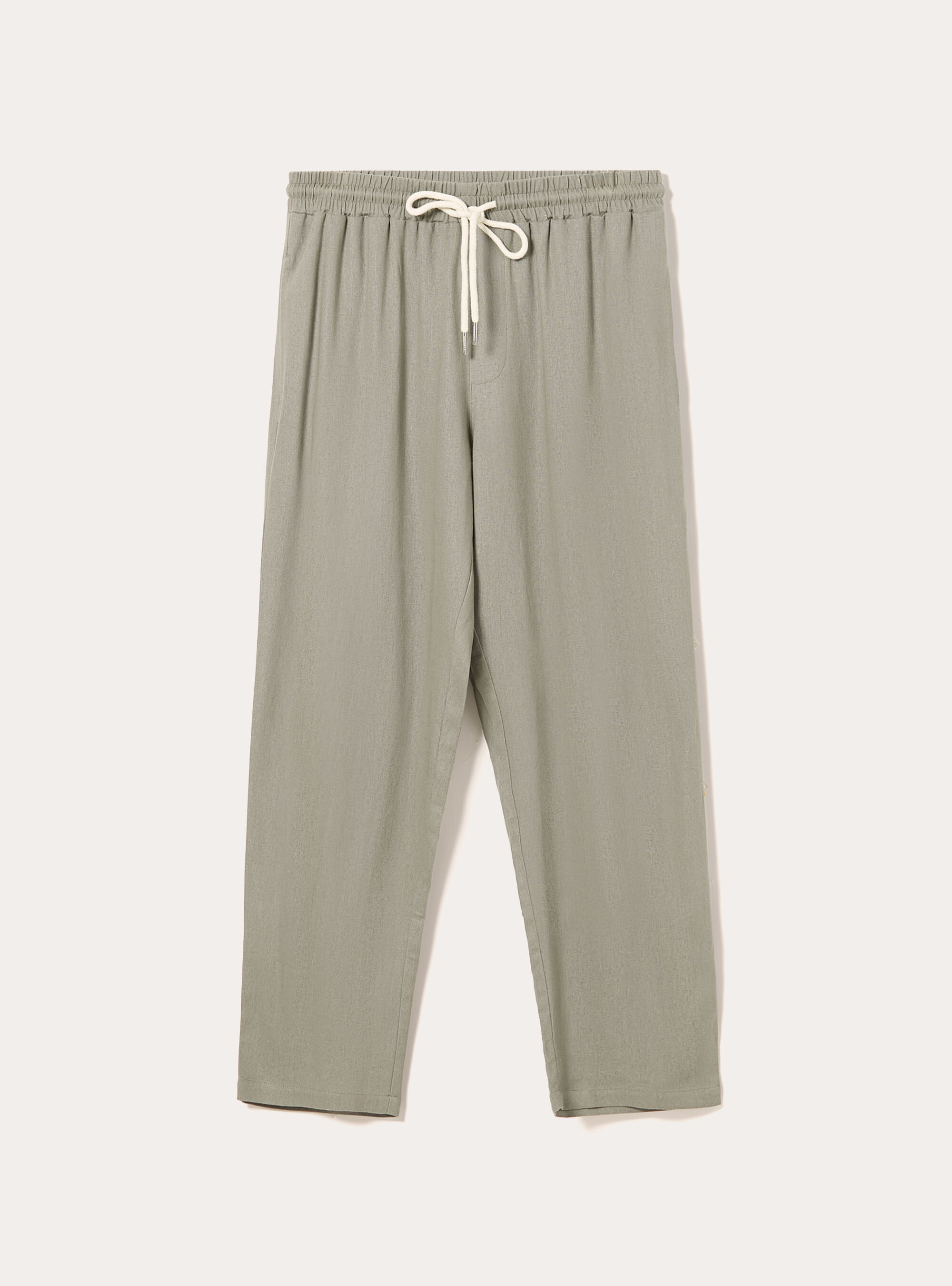 Linen blend jogger trousers, KY3 KAKY LIGHT
