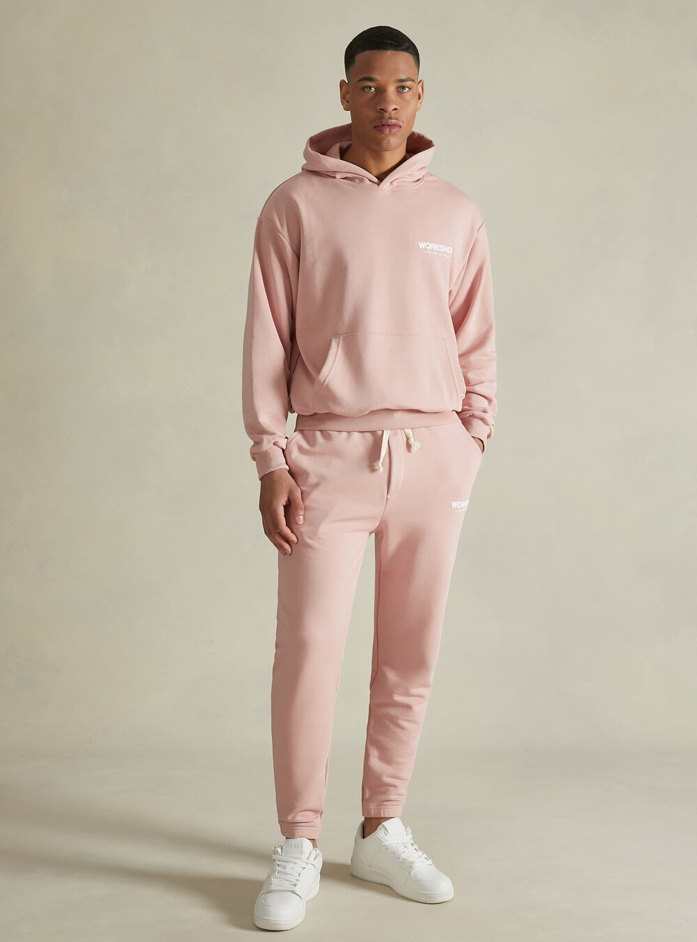 Jeans Felpa Rosa Alcott Boxy Fit Sweatshirt With Workshop Print