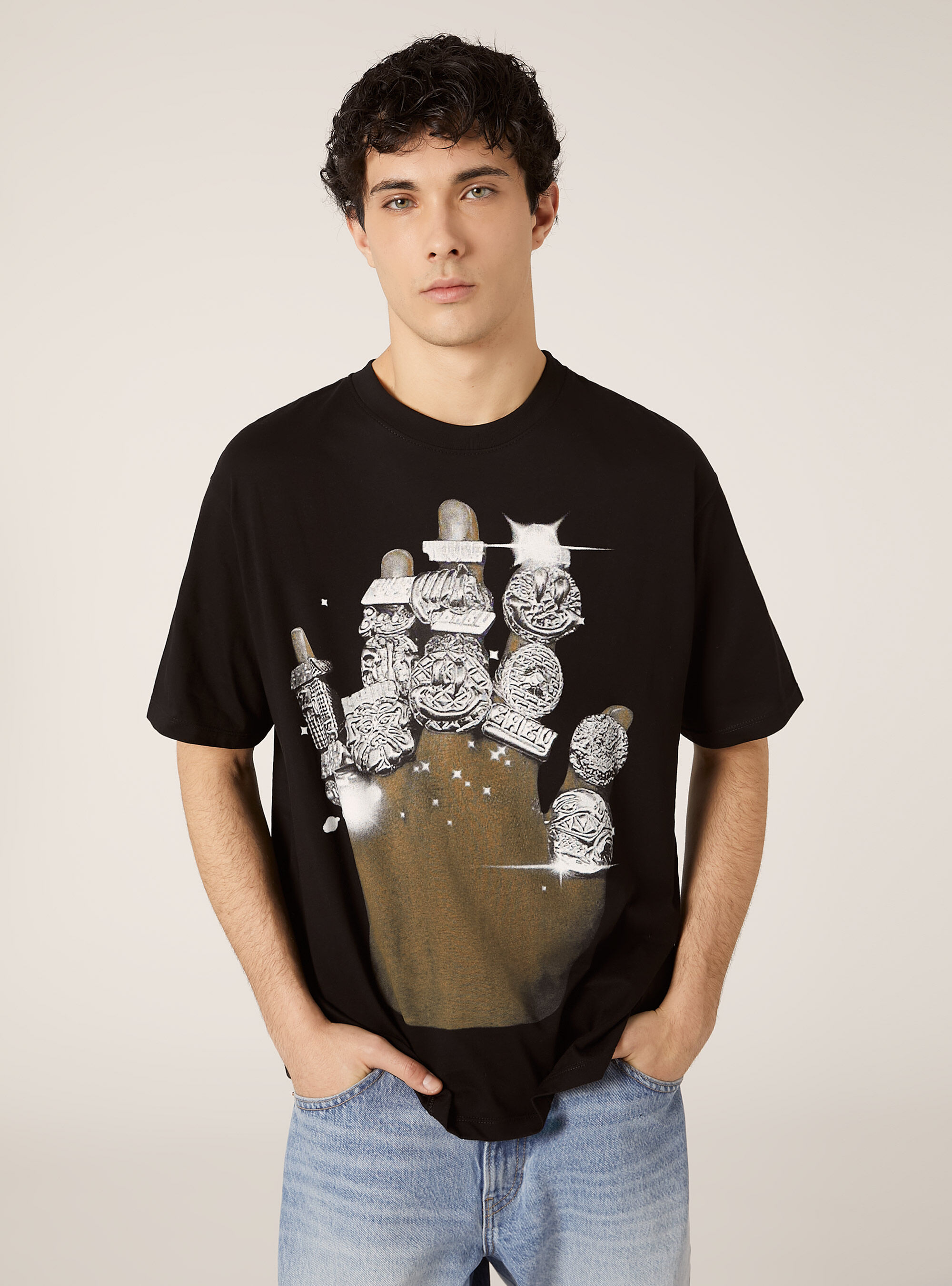 Camiseta boxy fit con estampado POP STATEMENT