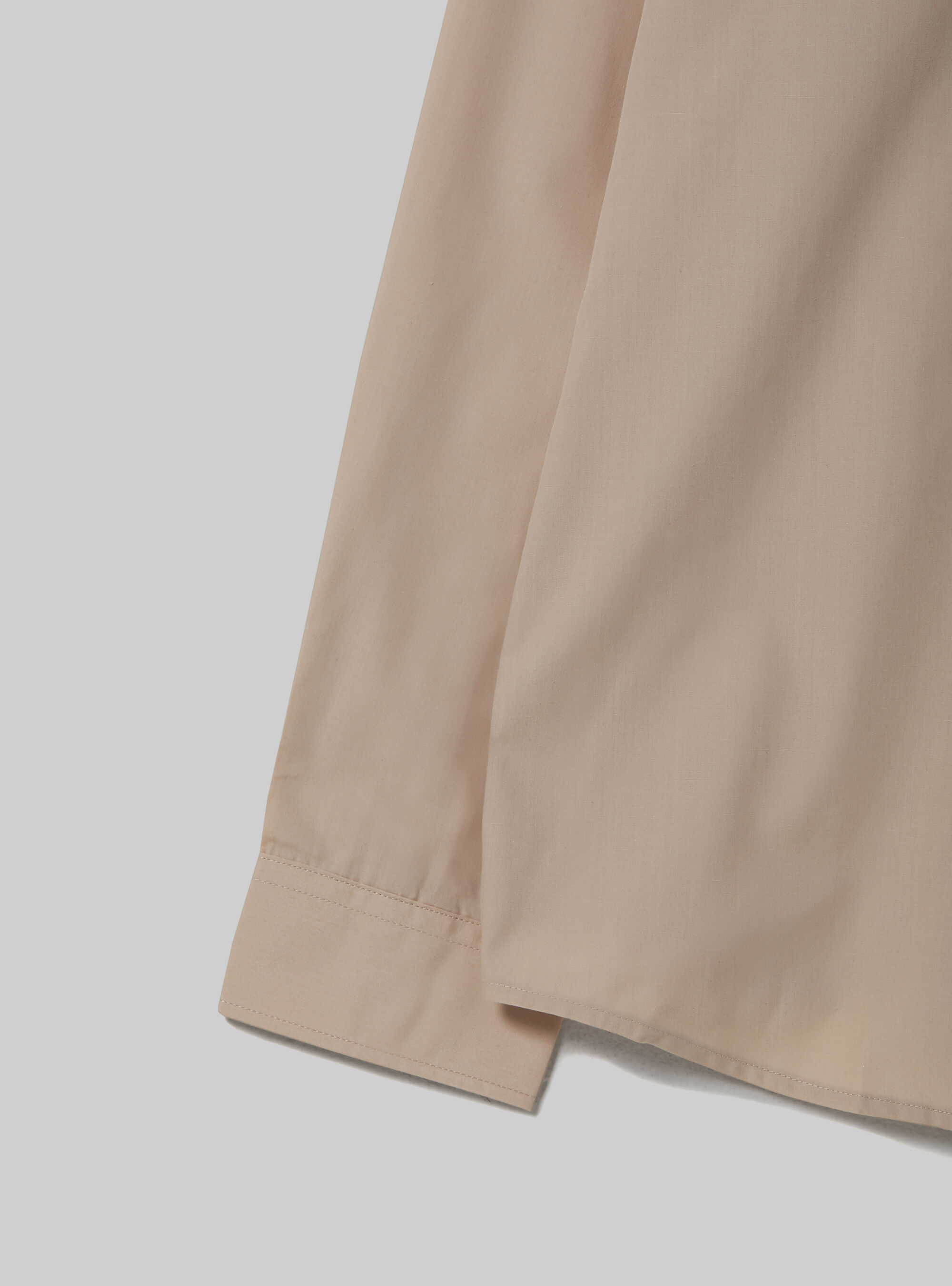 Plain-coloured long-sleeved shirt, BG1 BEIGE DARK