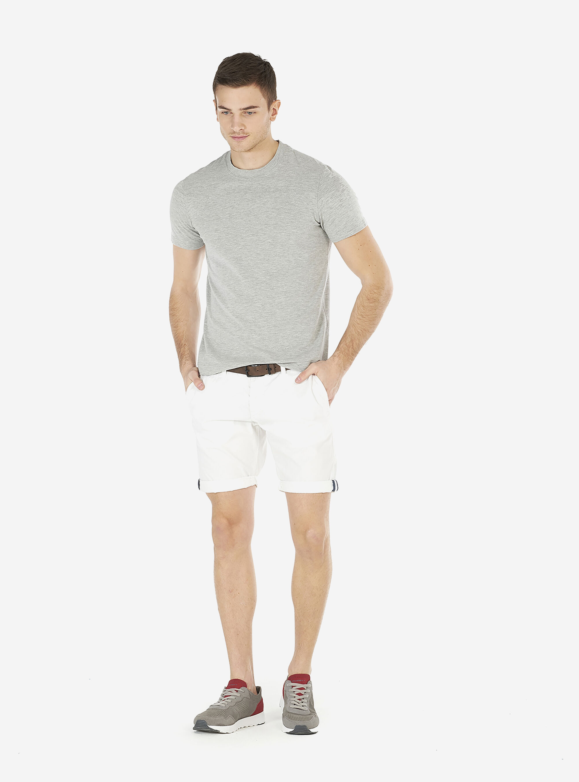 Bermuda basic in canvas, C099 WHITE