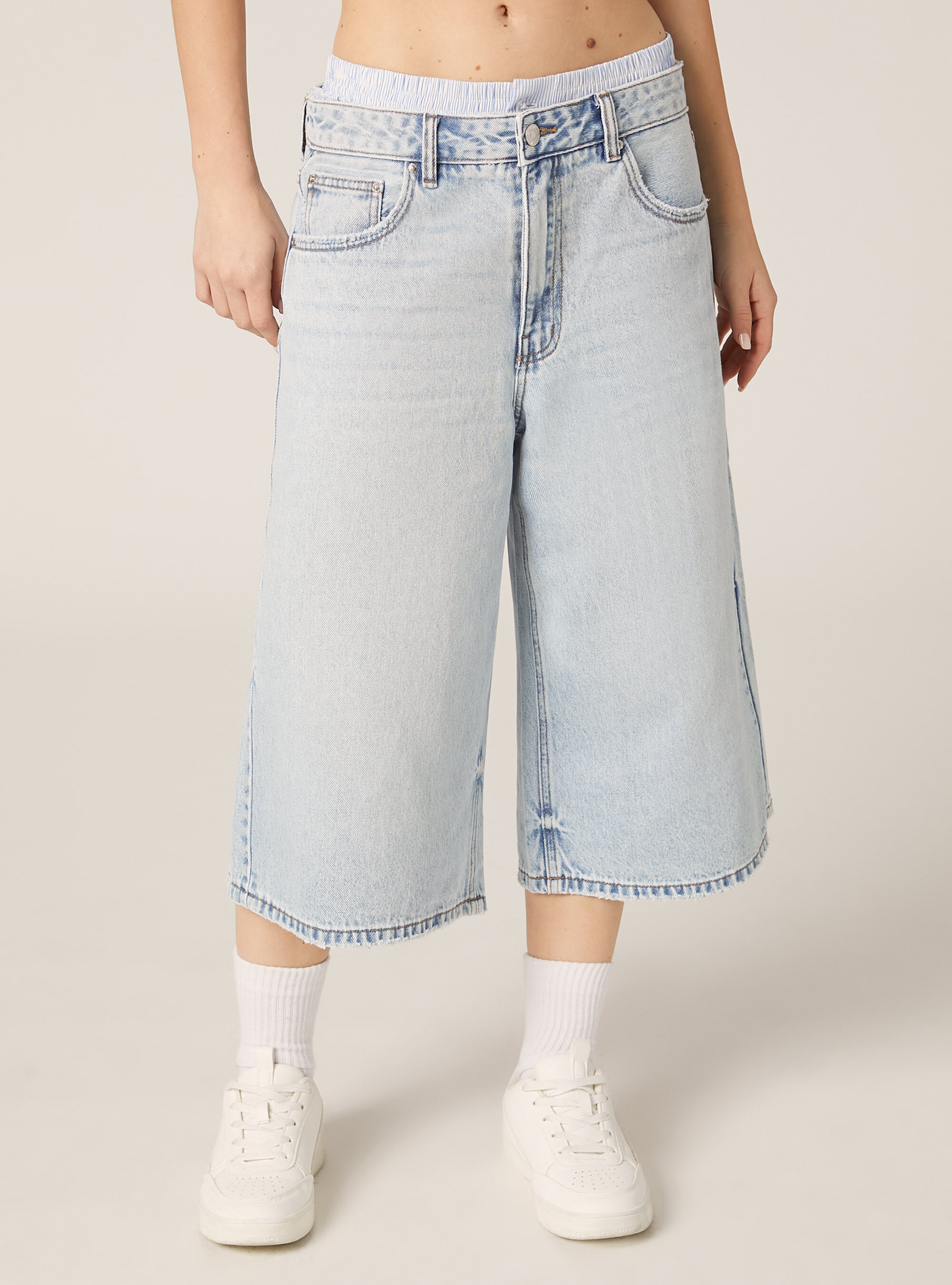 【BAON】Yuuri Washing Bermuda Denim Pants BAON】Yuuri Washing Bermuda Denim Pants (BAON/デニム