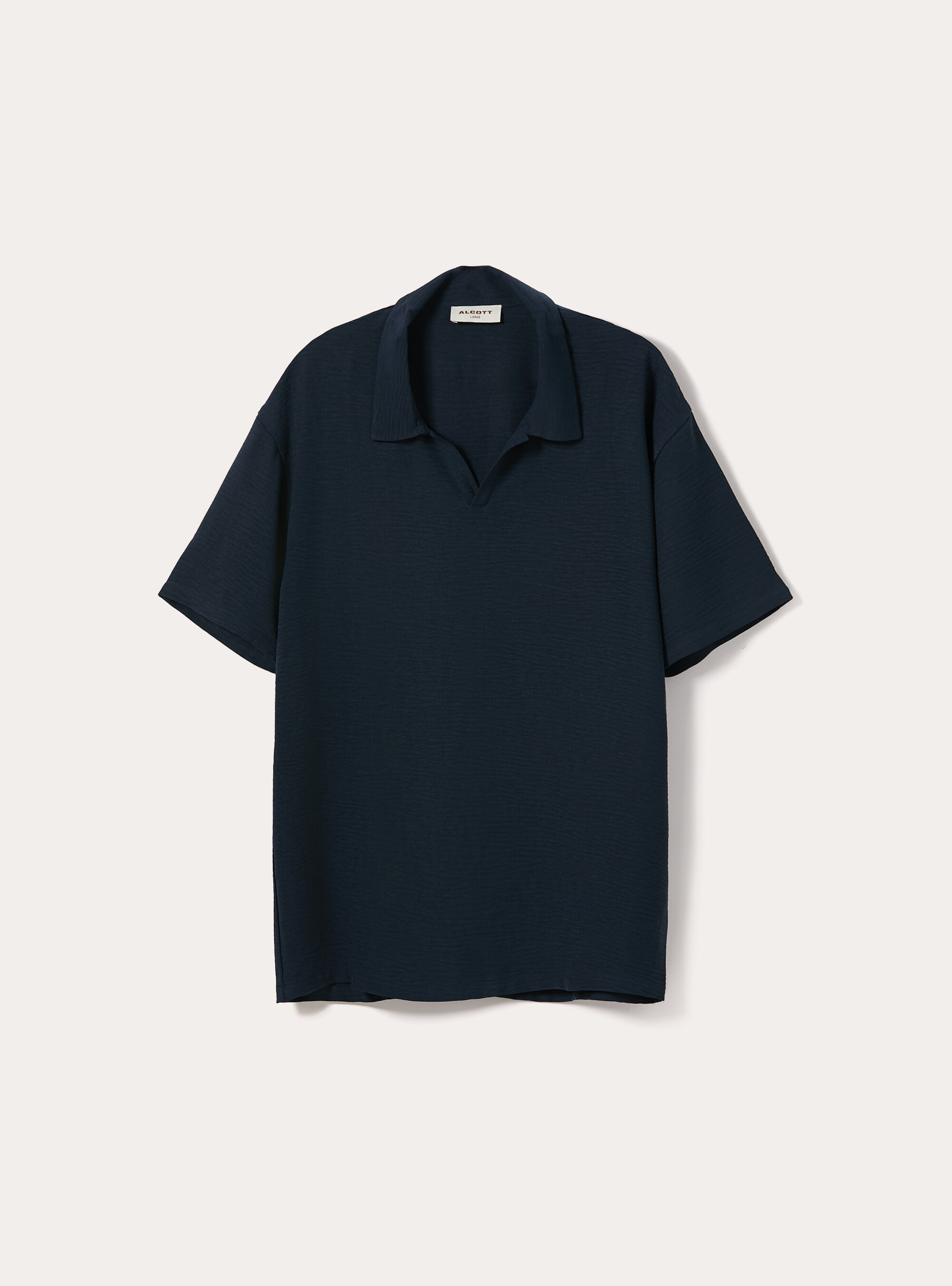 Polo basica in crepe, NA2 NAVY MEDIUM