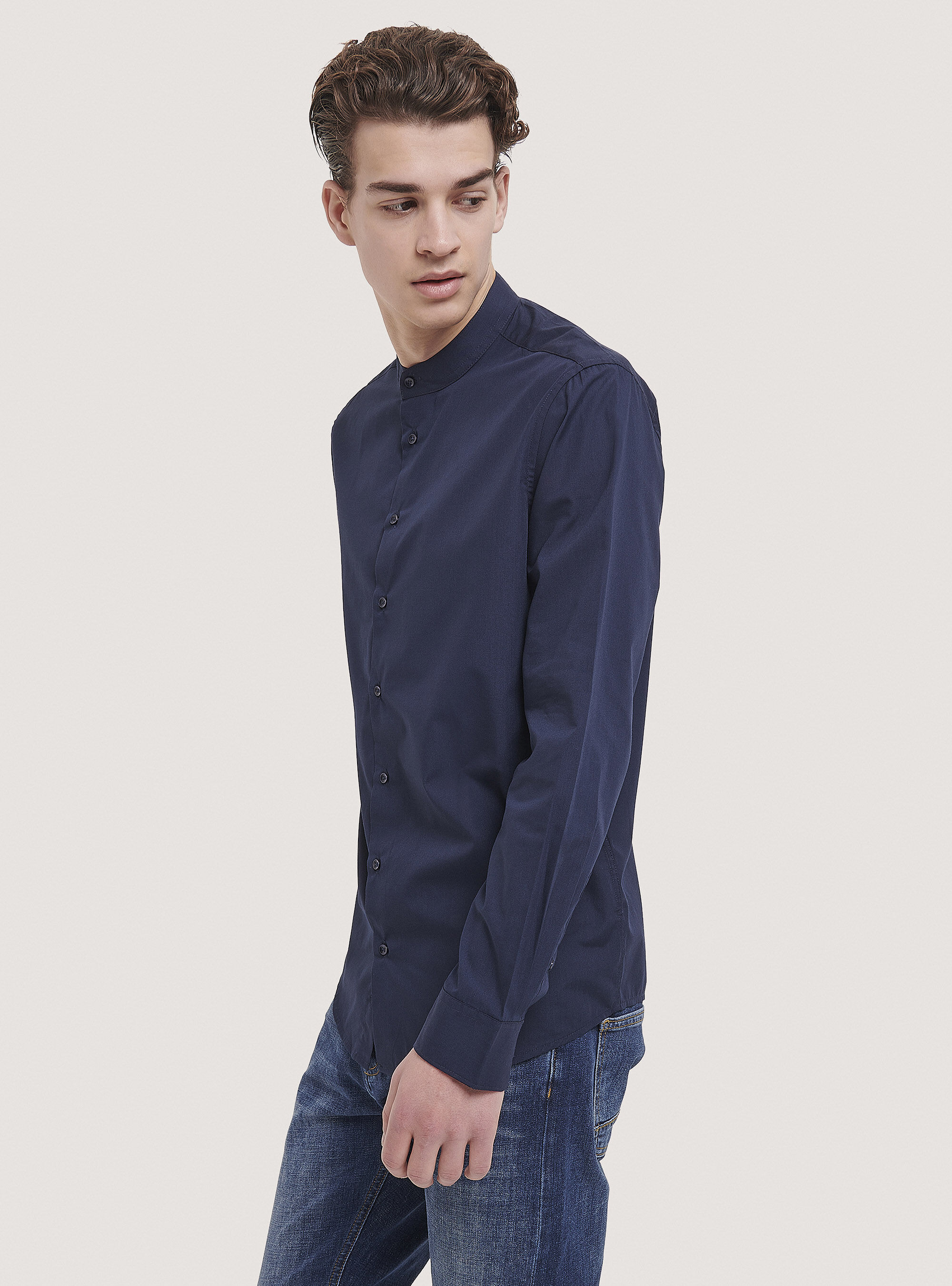 Camicia top maniche lunghe