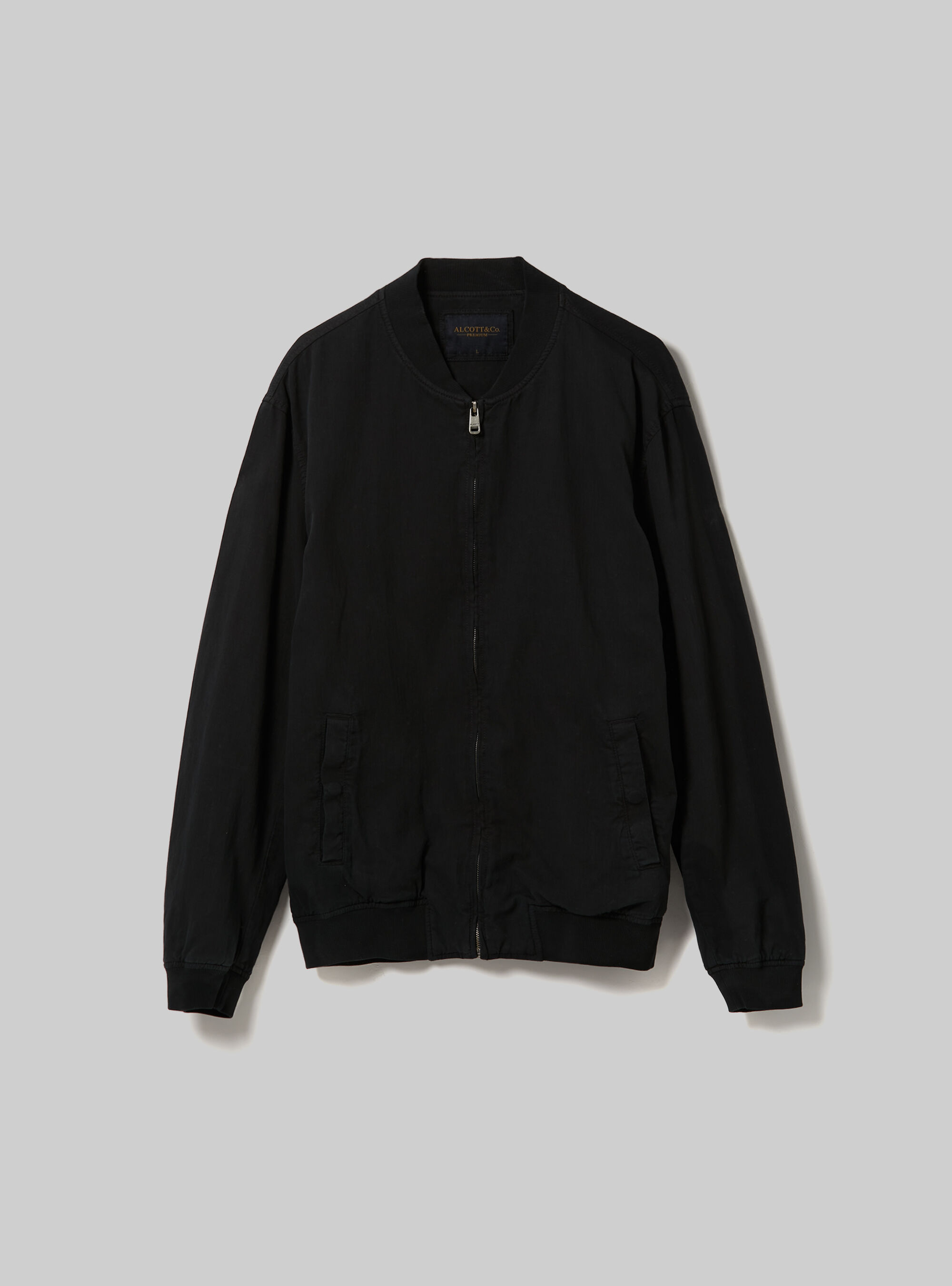 Linen bomber jacket