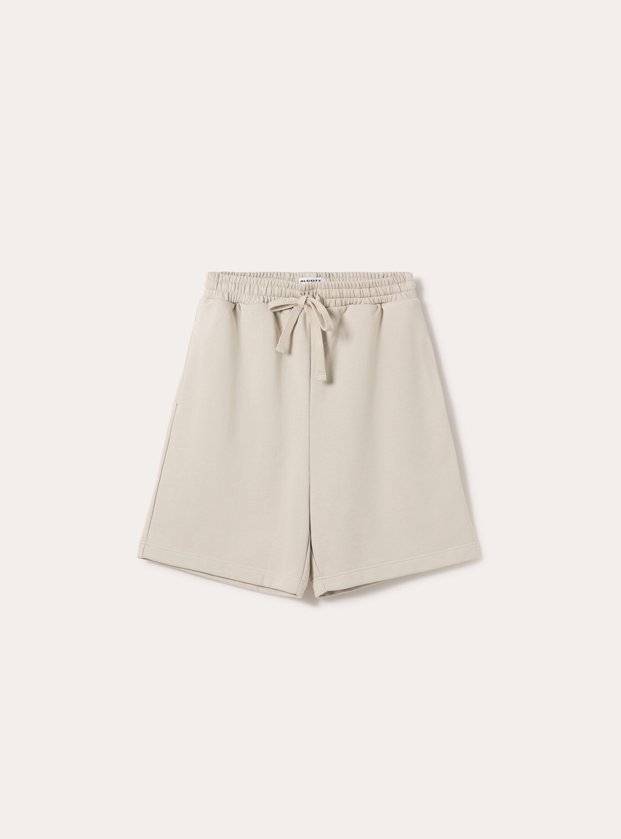 Bermuda  basico in felpa, BG1 BEIGE DARK