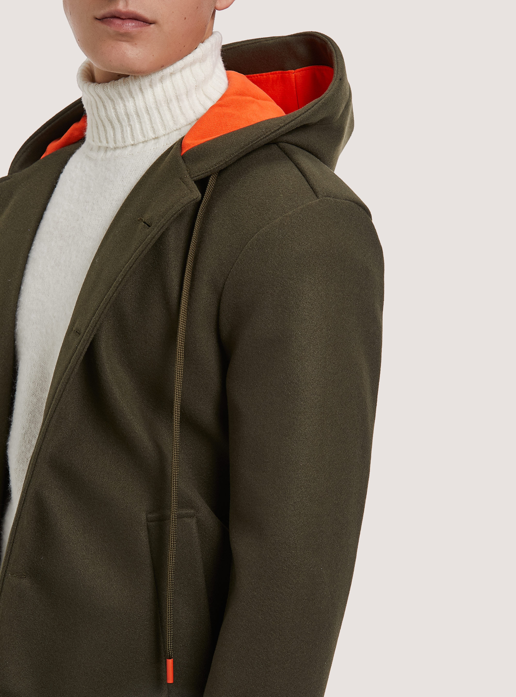 Hooded coat, KY2 KAKY MEDIUM