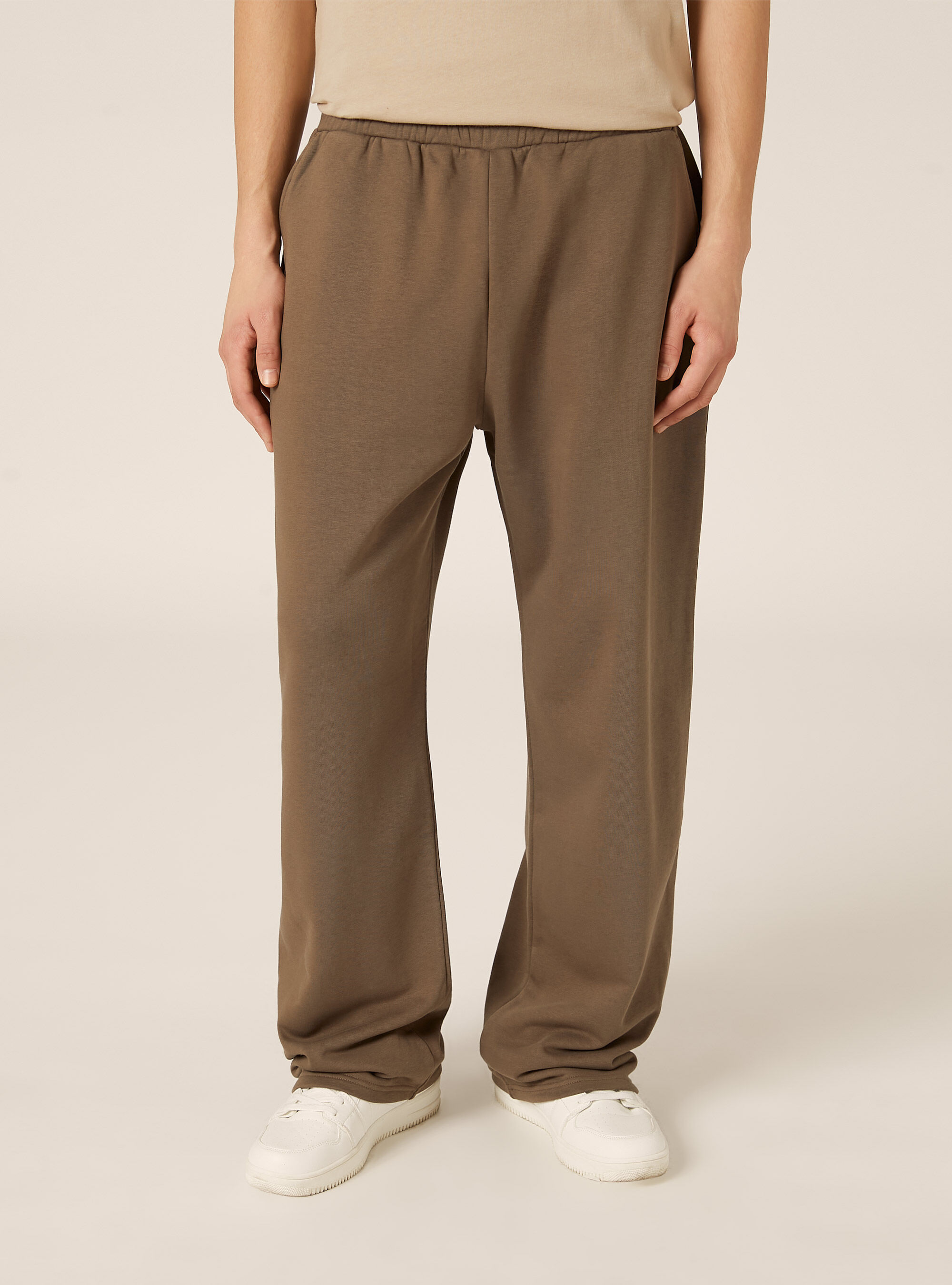 Pantalone in felpa loose fit, BR2 BROWN MEDIUM