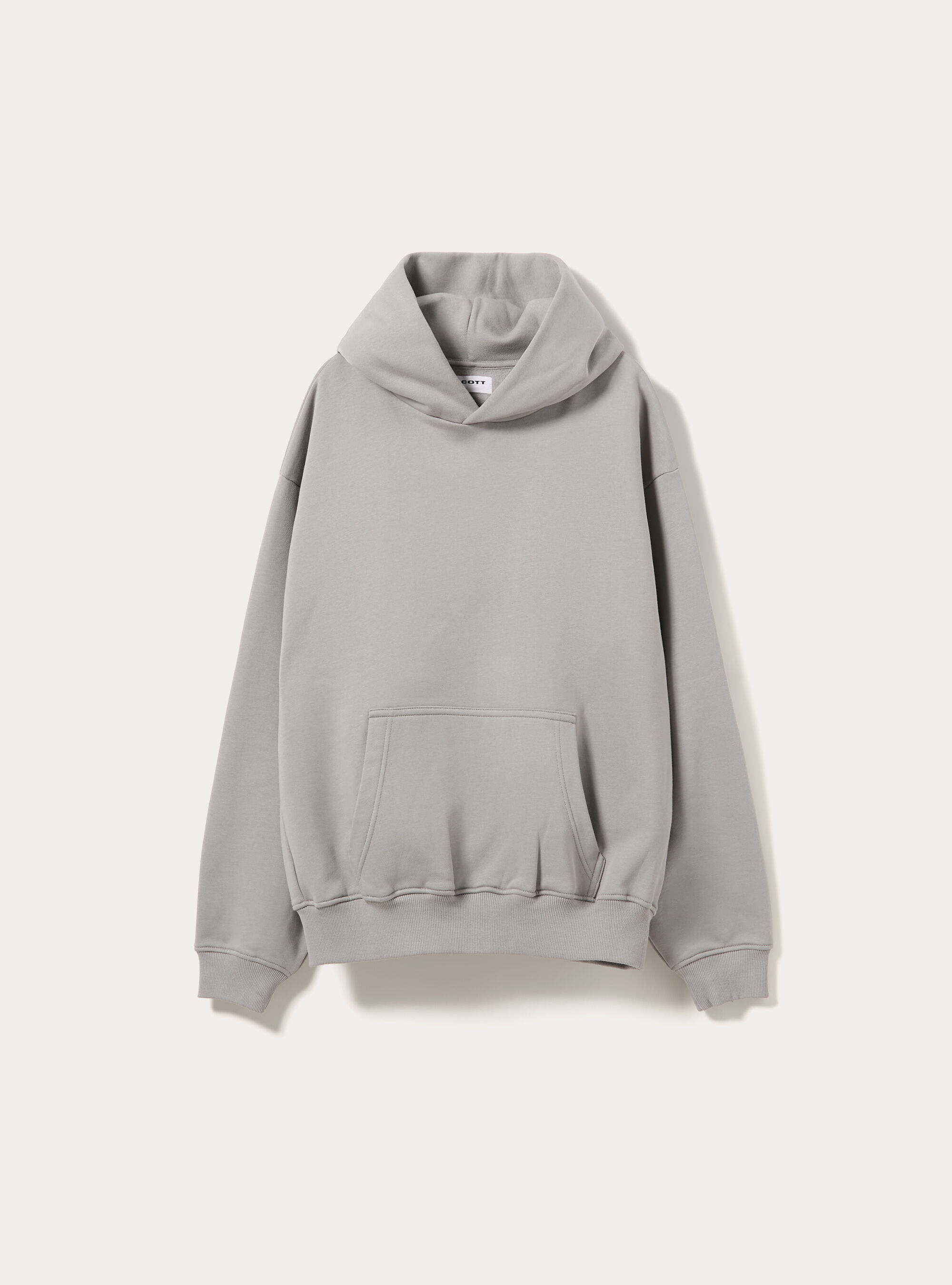 Felpa con cappuccio boxy fit, GRIGIO MEDIO