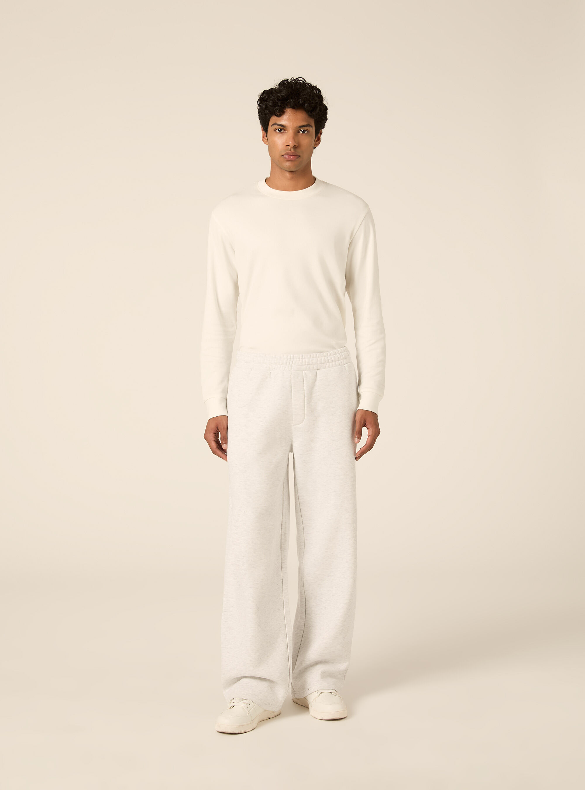 Pantaloni loose in felpa
