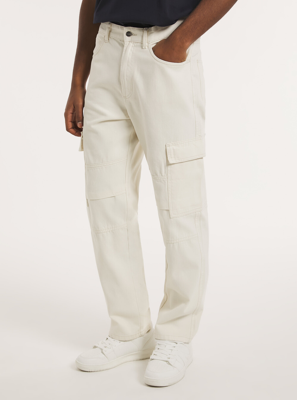 Cotton cargo trousers