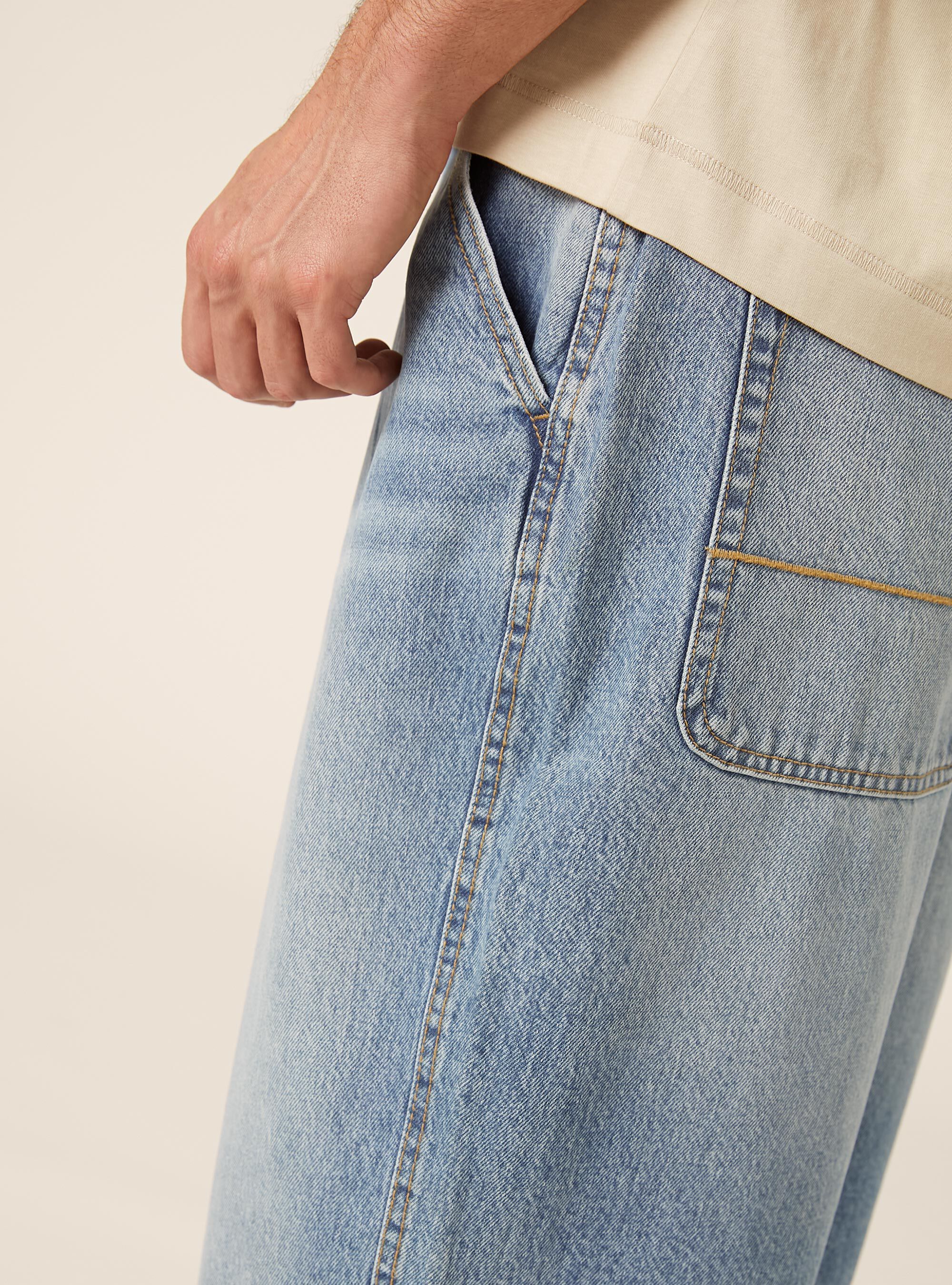 Bermuda in denim skater, D007 LIGHT AZURE
