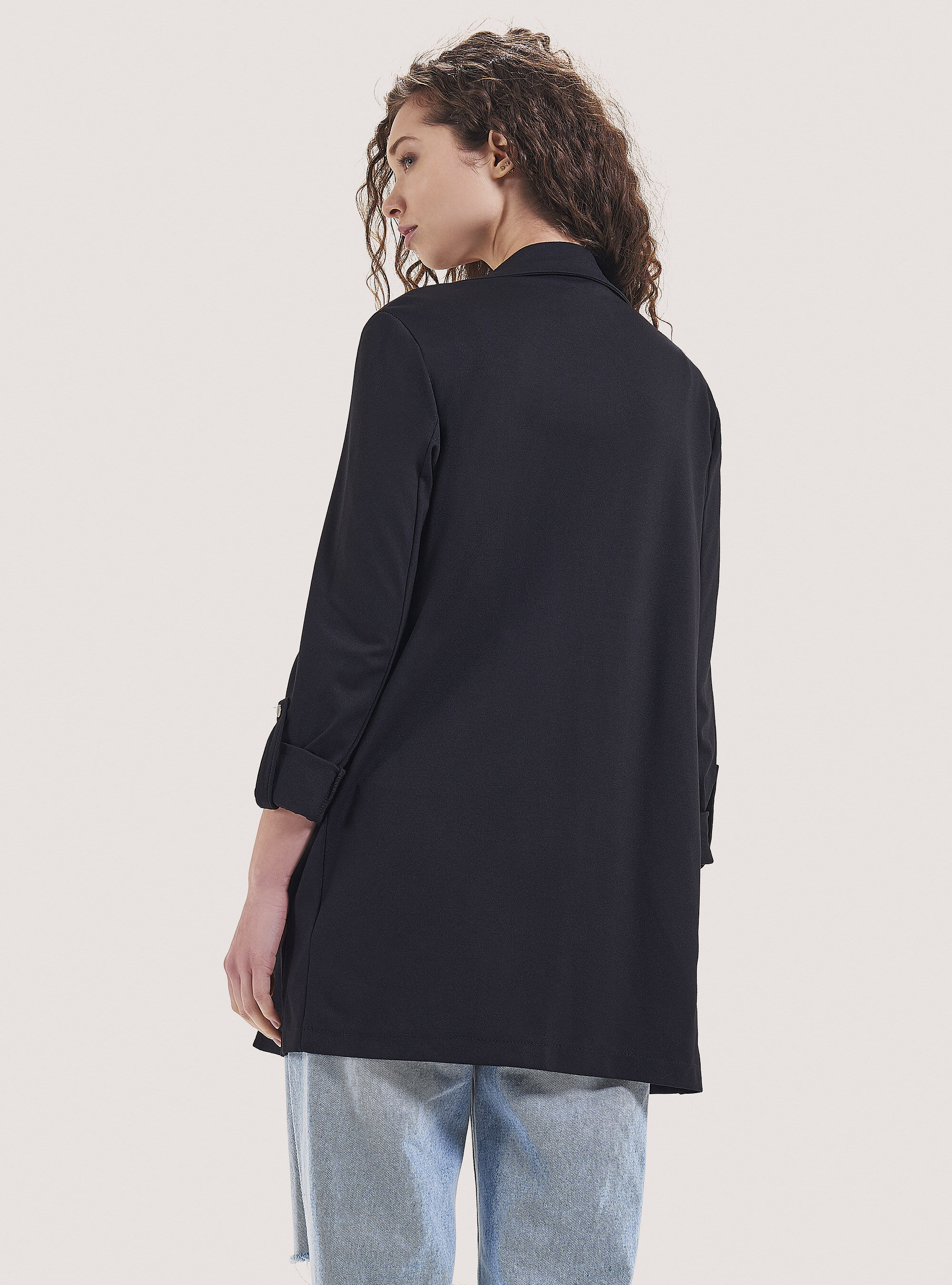 Blazer lungo nero store