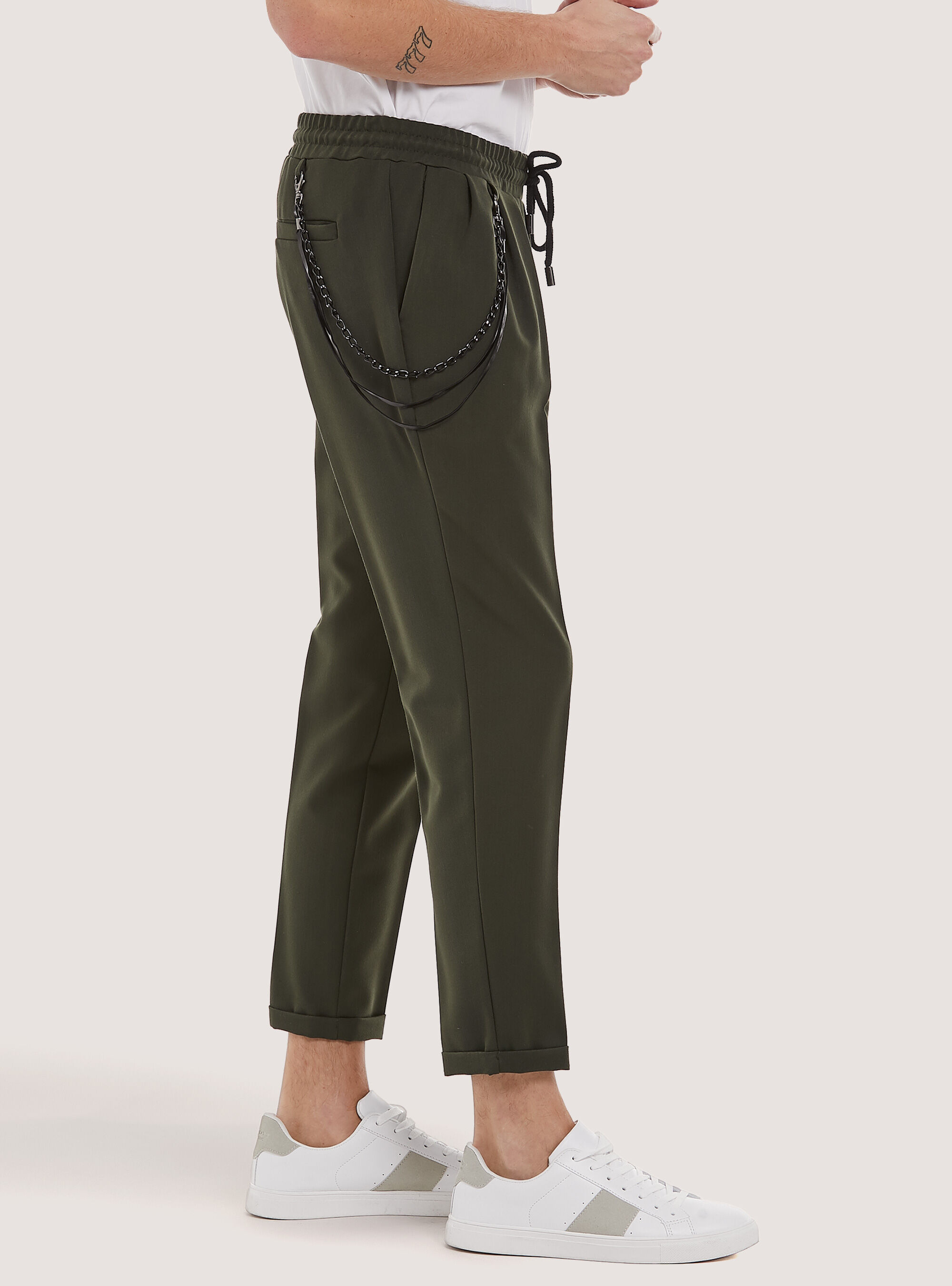 Pantaloni jogger con doppia pences, KY3 KAKY LIGHT