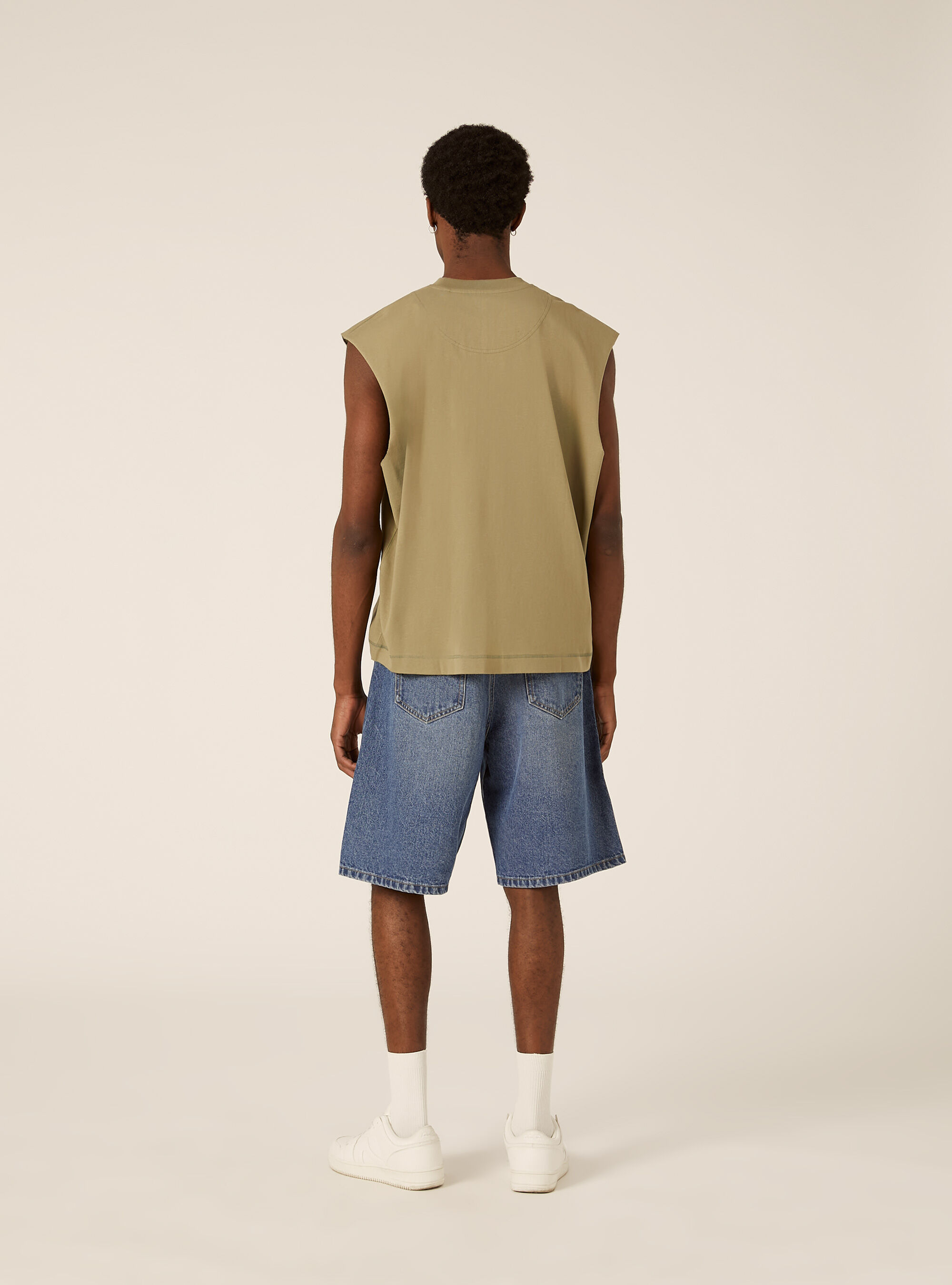 Camiseta sin mangas boxy fit, KY2 KAKY MEDIUM