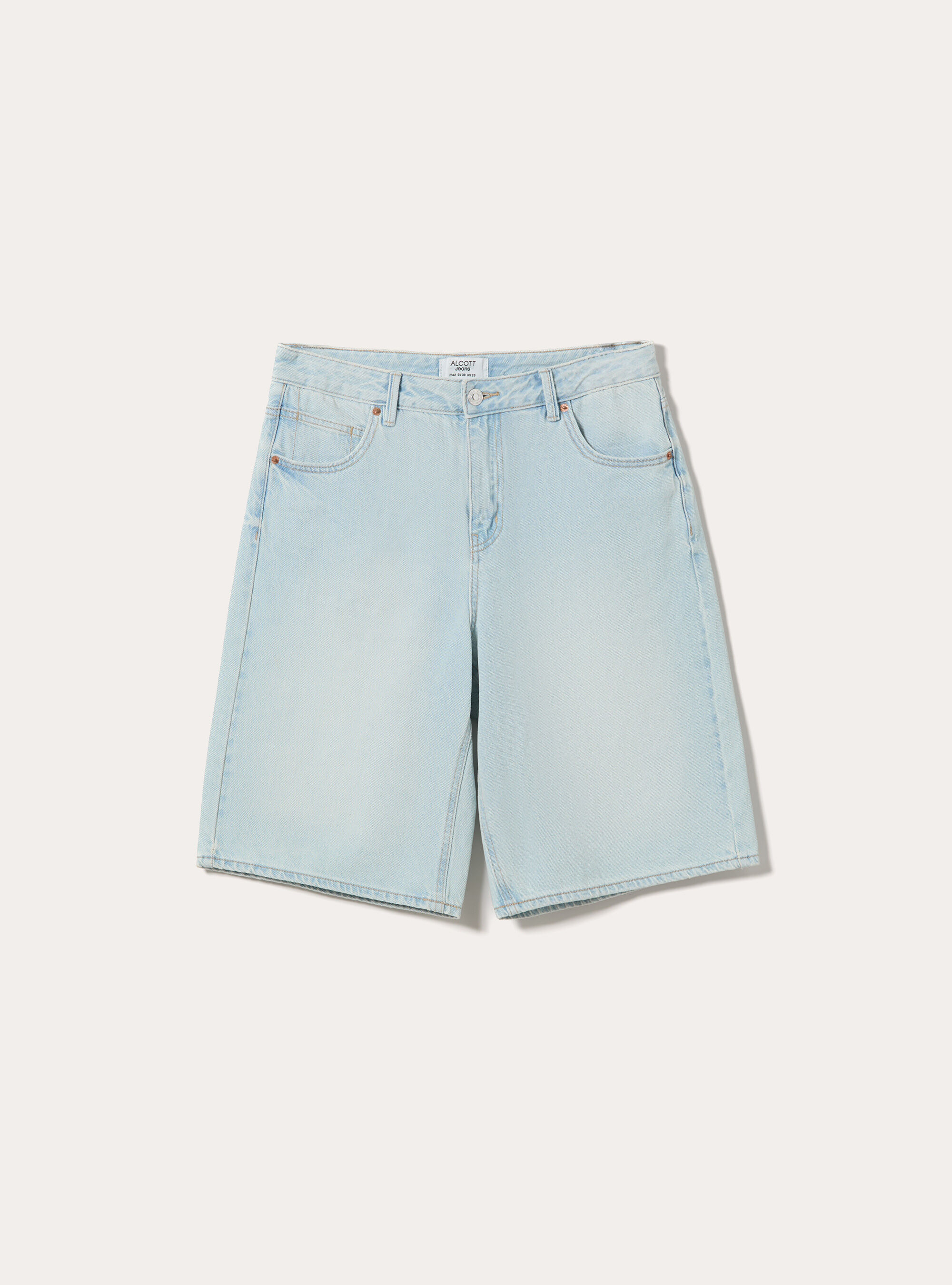 Bermuda jort in denim, D007 LIGHT AZURE