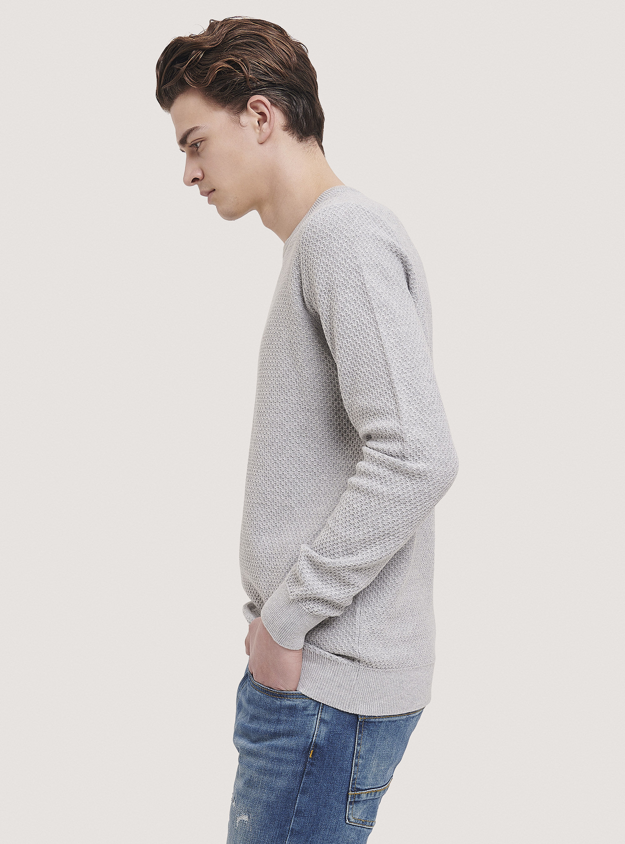 Philippe Model Felpa girocollo Benjamin da Uomo Marrone in Jersey Promozione Lim