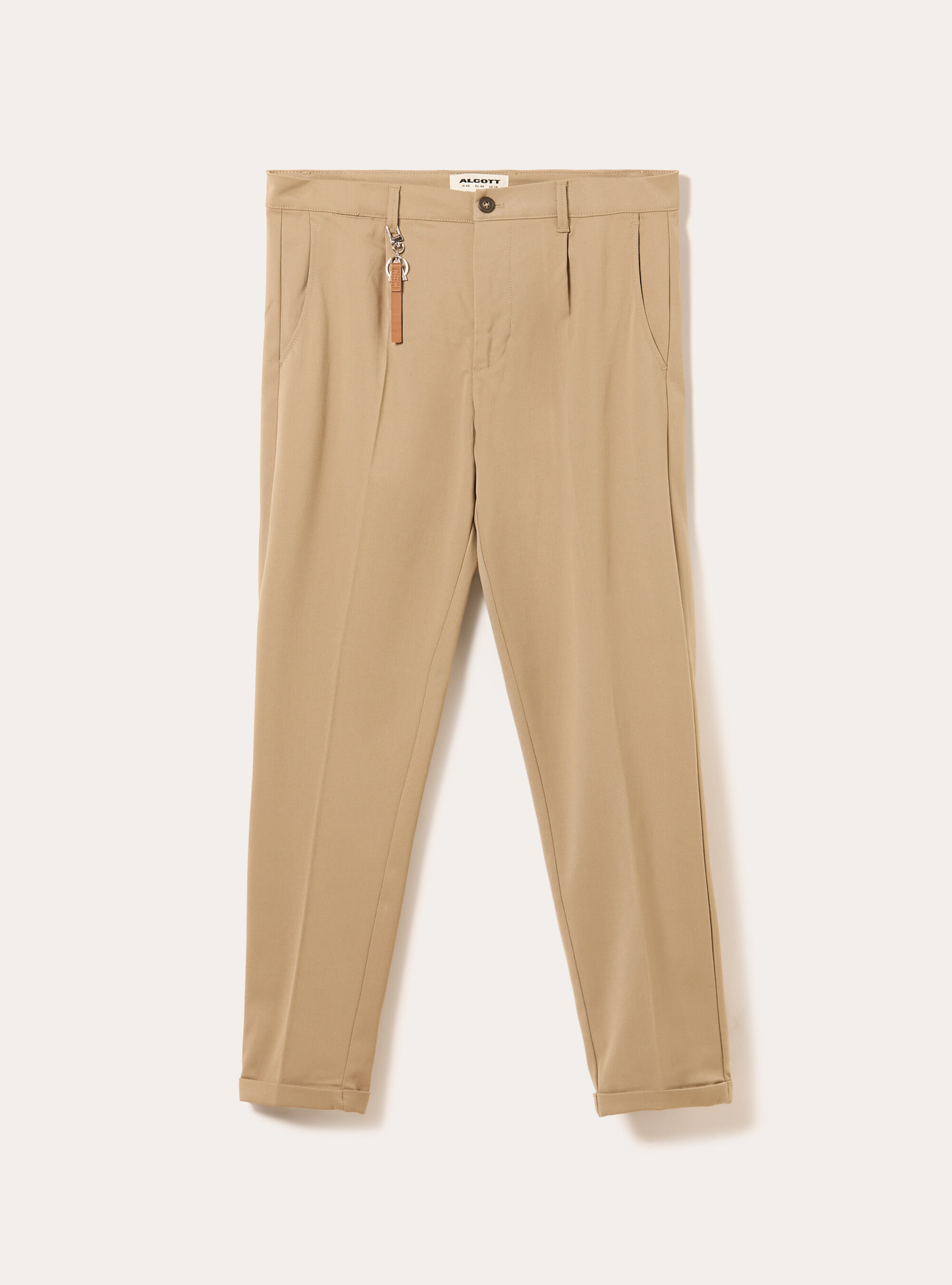 Pantal&oacute;n cl&aacute;sico de corte ajustado, BG2 BEIGE MEDIUM