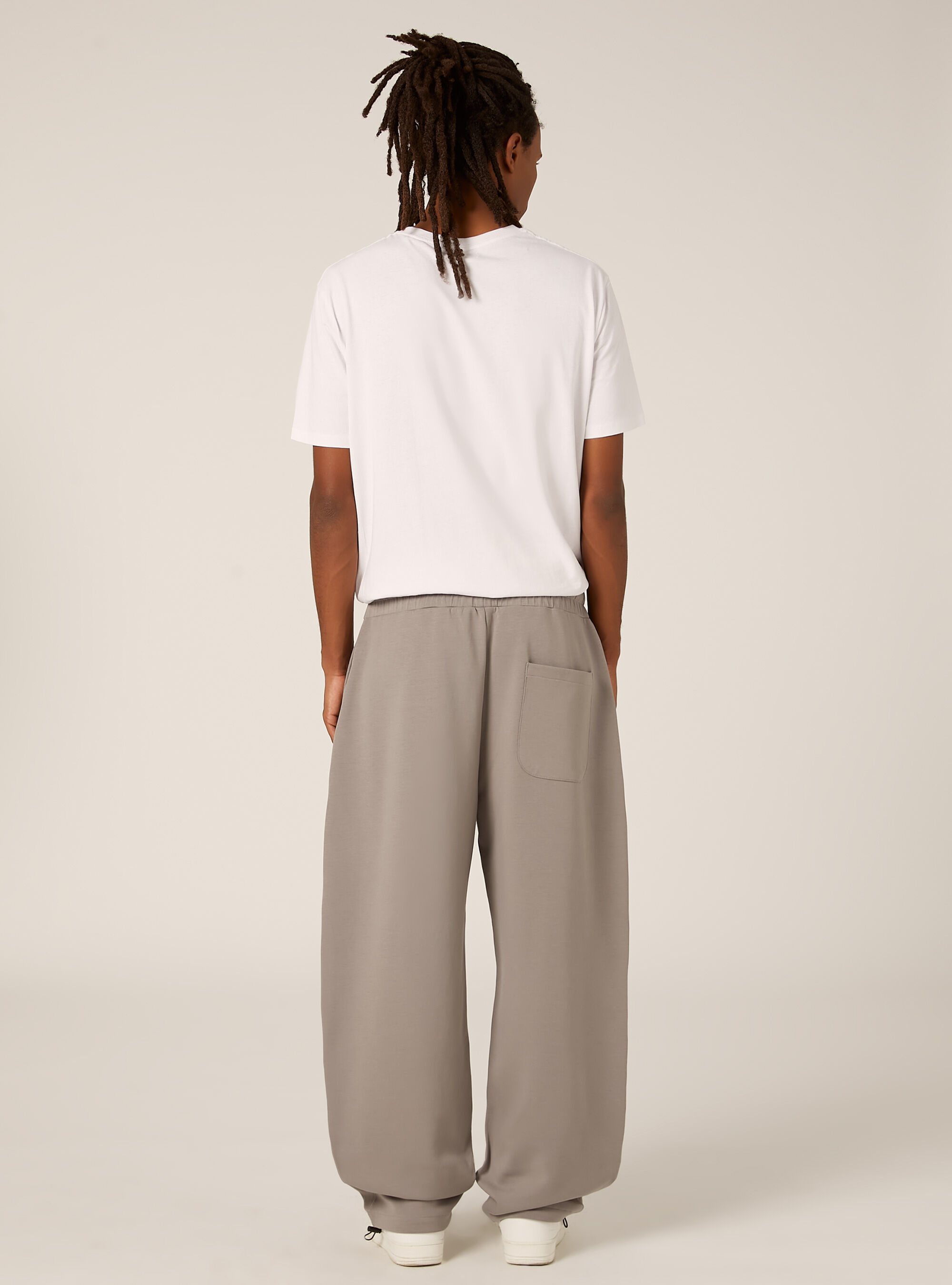 Pantalon jogger barrel soft touch, GY2 GREY MEDIUM