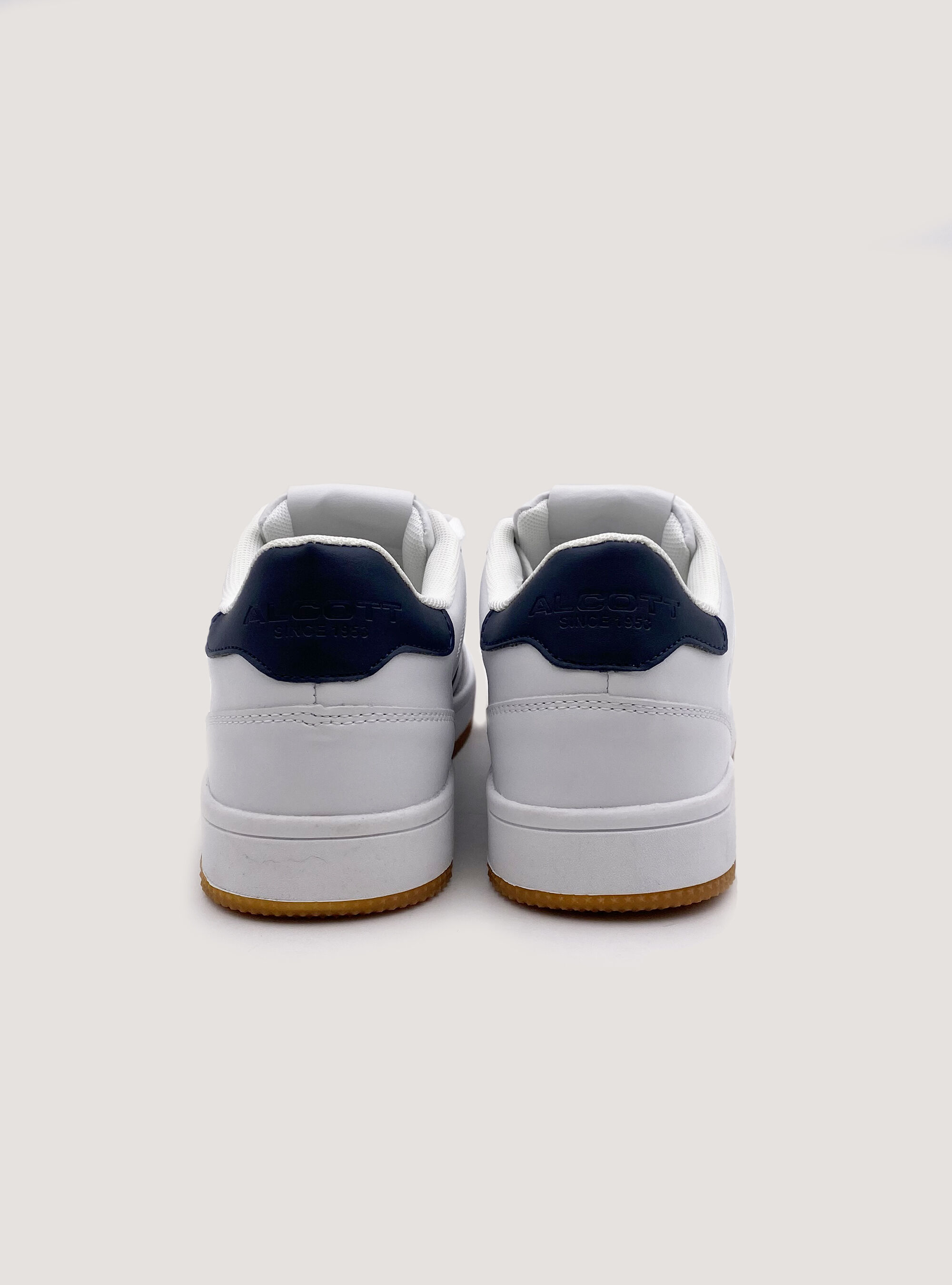 Sneakers con bande a contrasto, WHITE