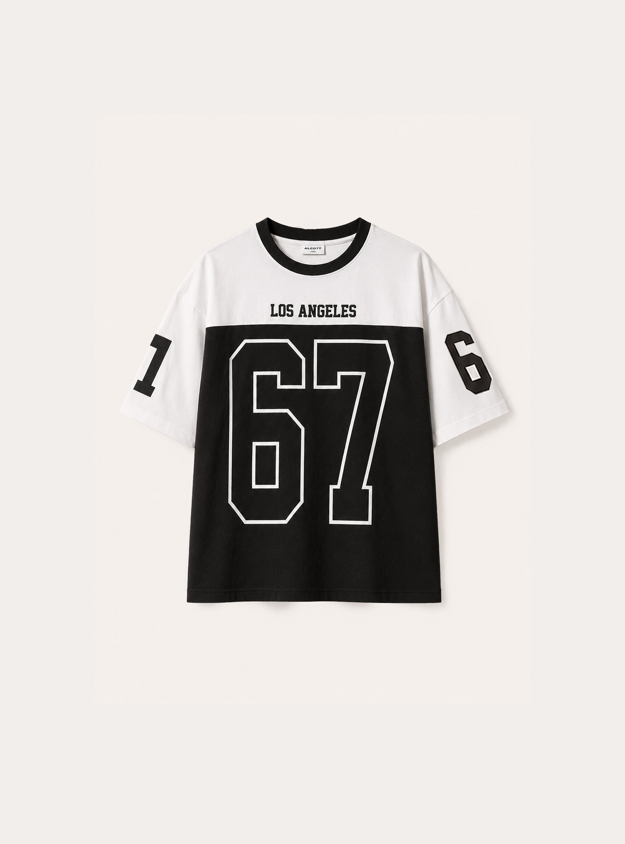 Six Seven Print T-Shirt, BK1 BLACK