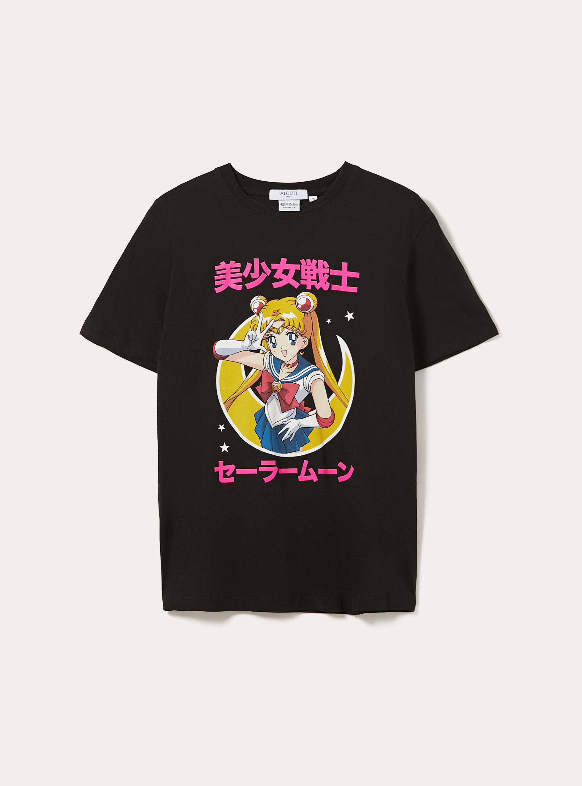 Sailor-Moon-T-Shirt / Alcott, BK1 BLACK