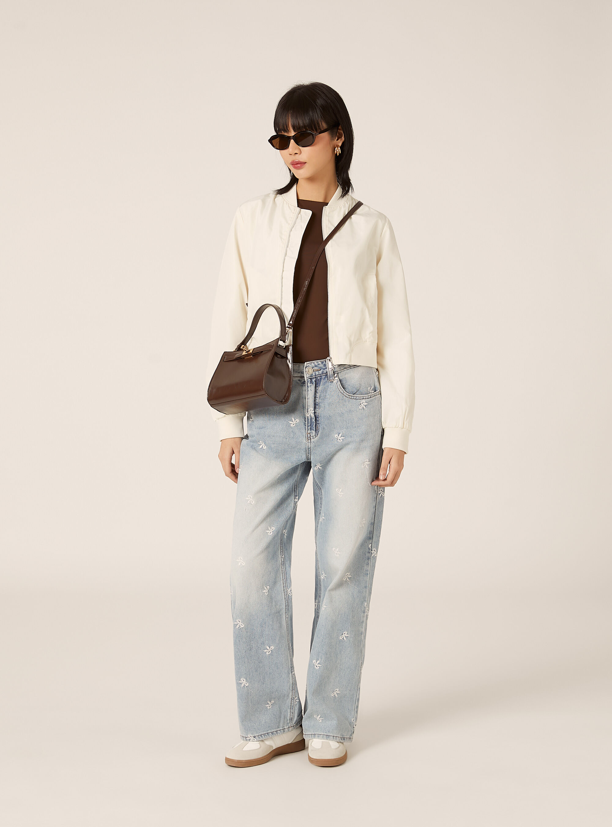 Bomber boxy fit brillante