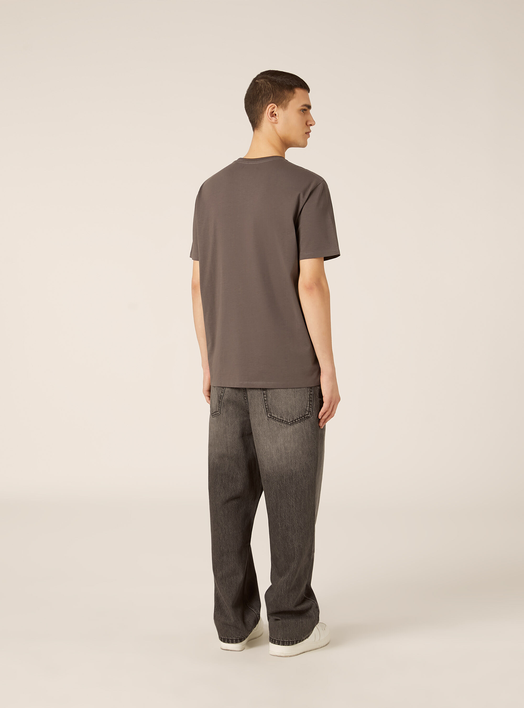 Maglietta girocollo basica, GY1 GREY DARK