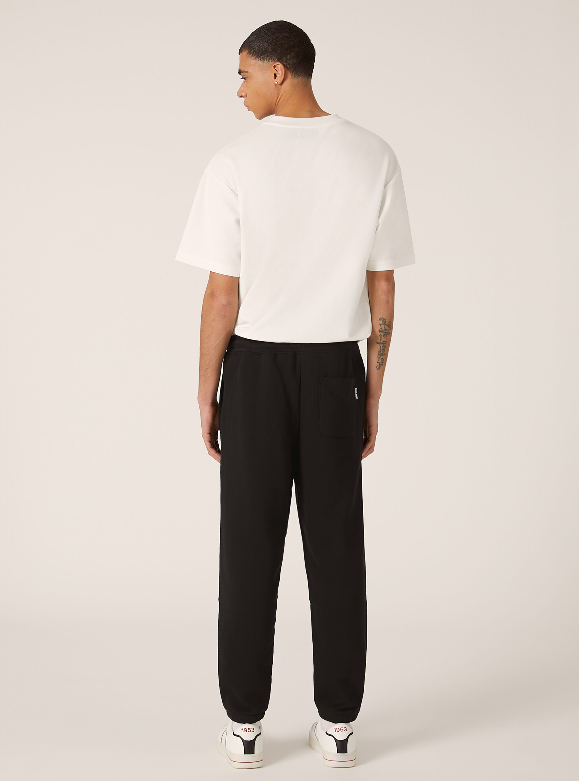 Pantal&oacute;n jogger de felpa, BK1 BLACK