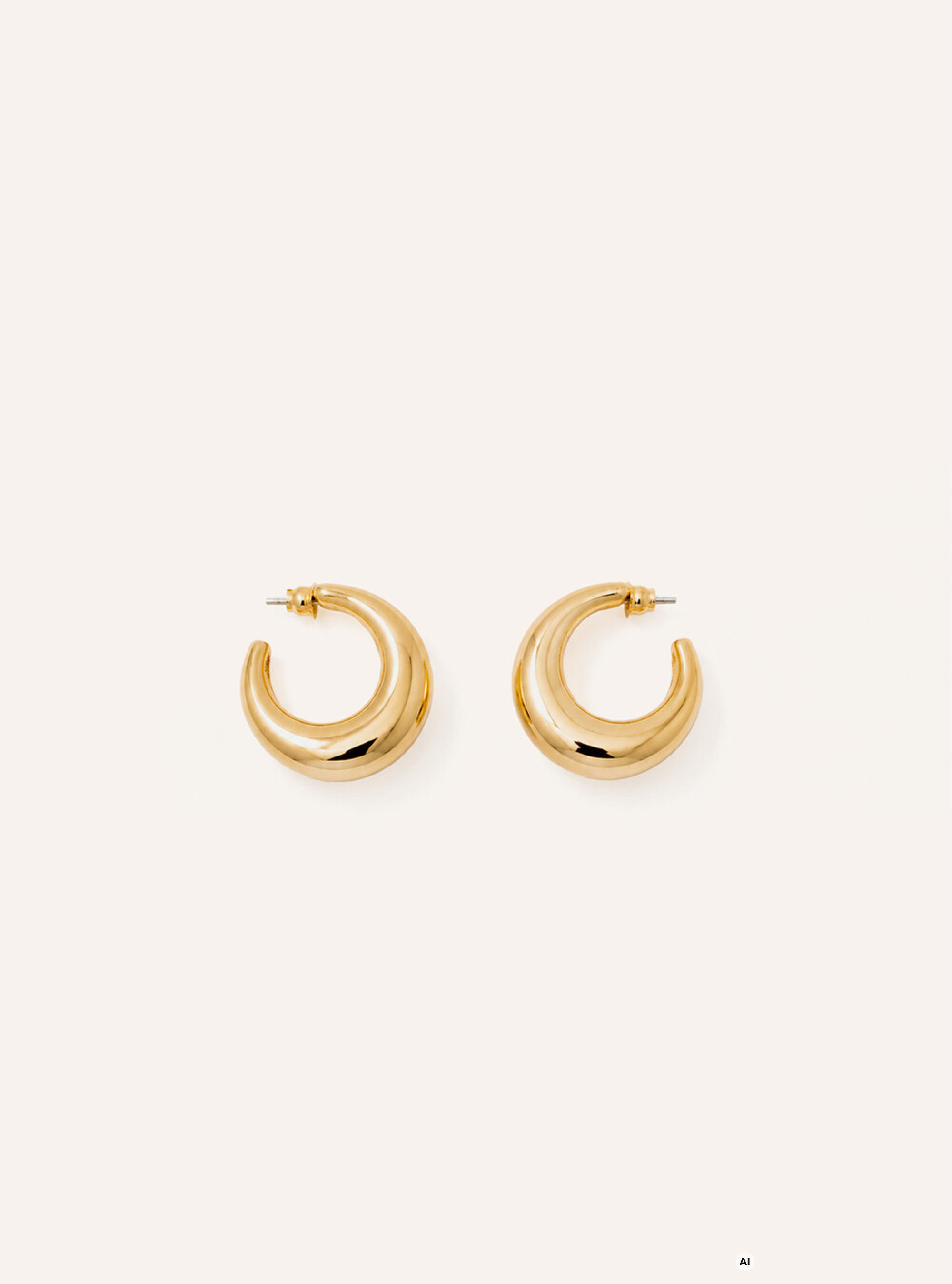 Chunky hoop earrings