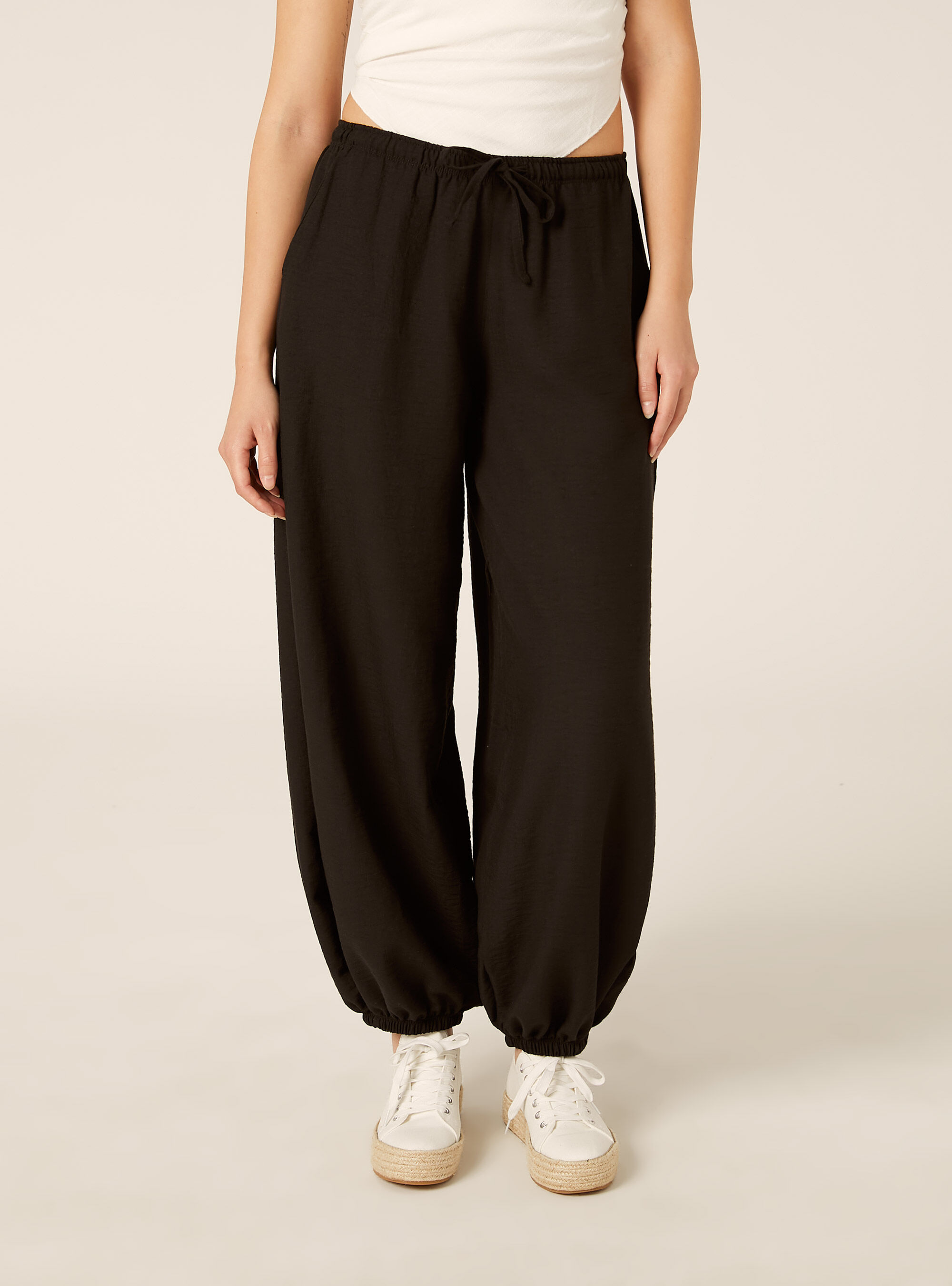 Pantaloni da gaucho effetto crepe