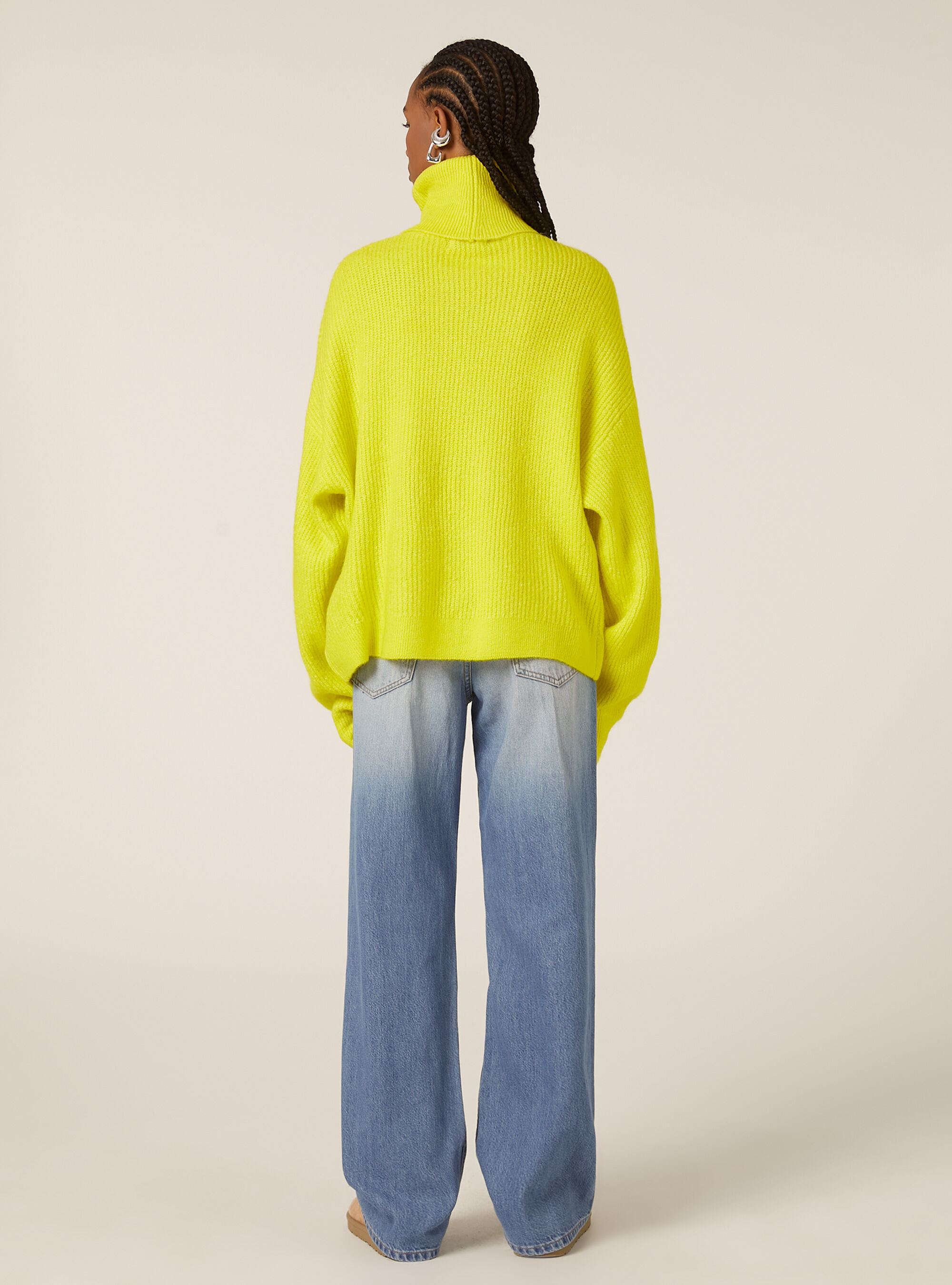 High-neck pullover, GC3 ACID GREEN LIGHT