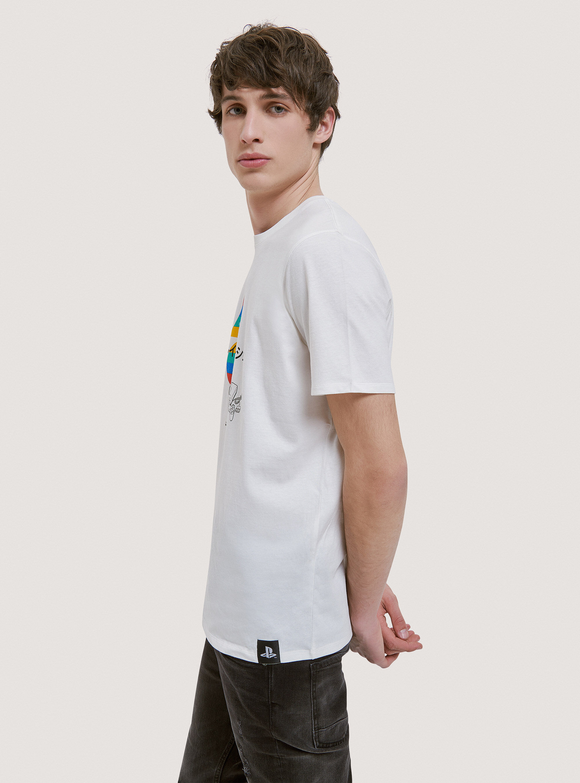 Camiseta PlayStation x Alcott, C0020 OFF WHITE