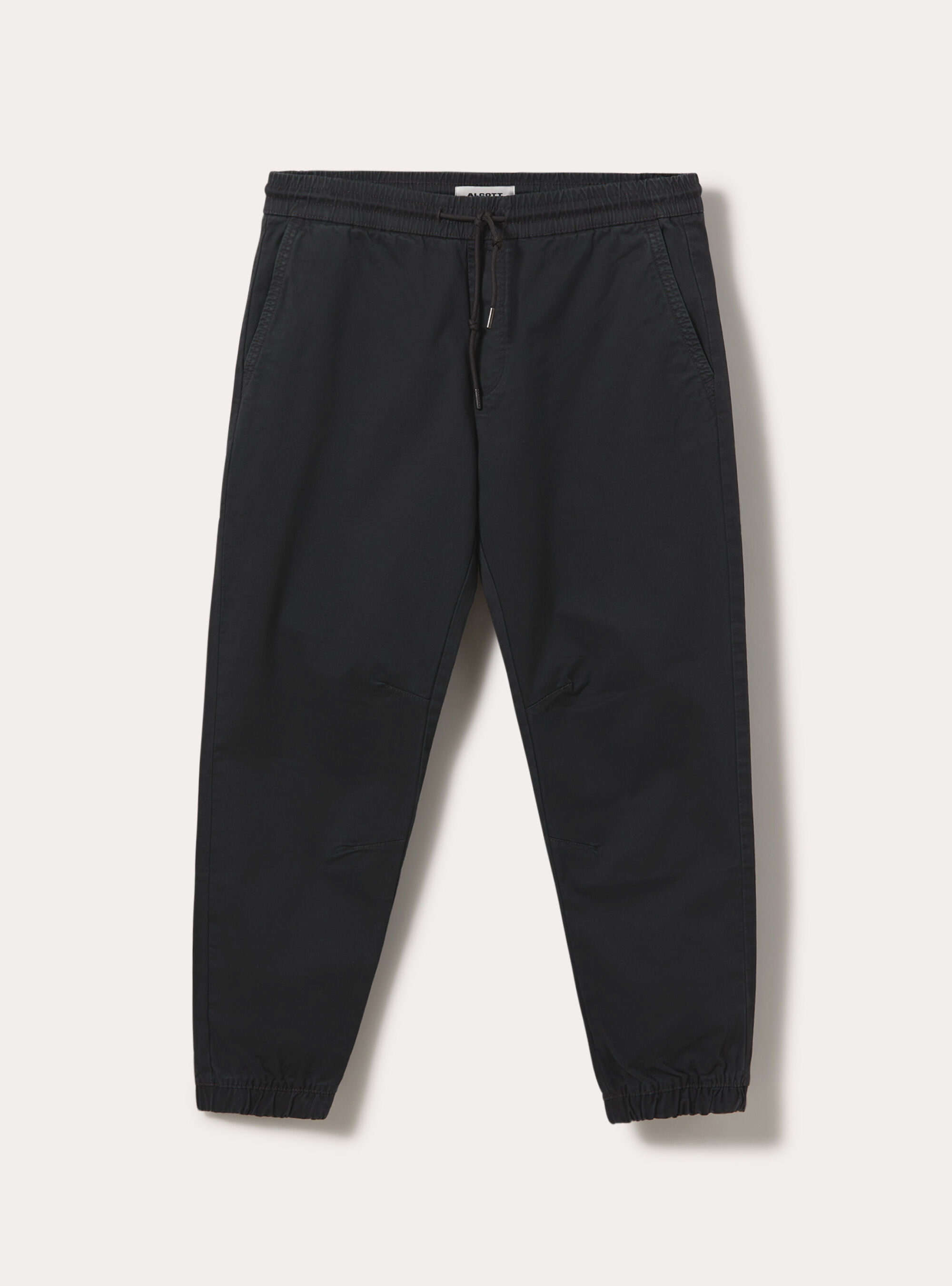 Jogger hose aus stretch baumwolle mit kordelzug und elastischem bundchen, GY1 GREY DARK