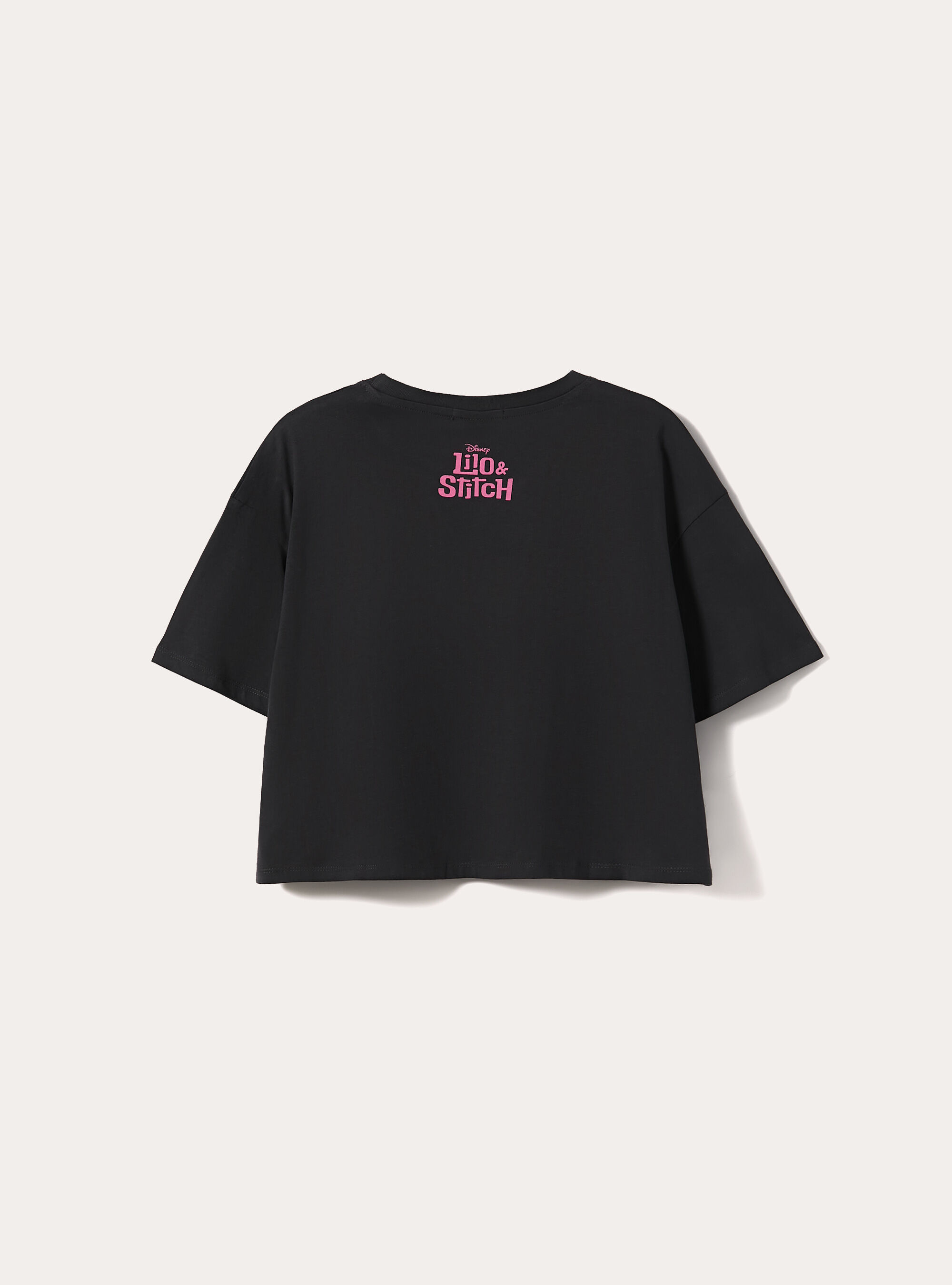 Lilo and Stitch T-shirt/ Alcott, BK3 BLACK CHARCOAL