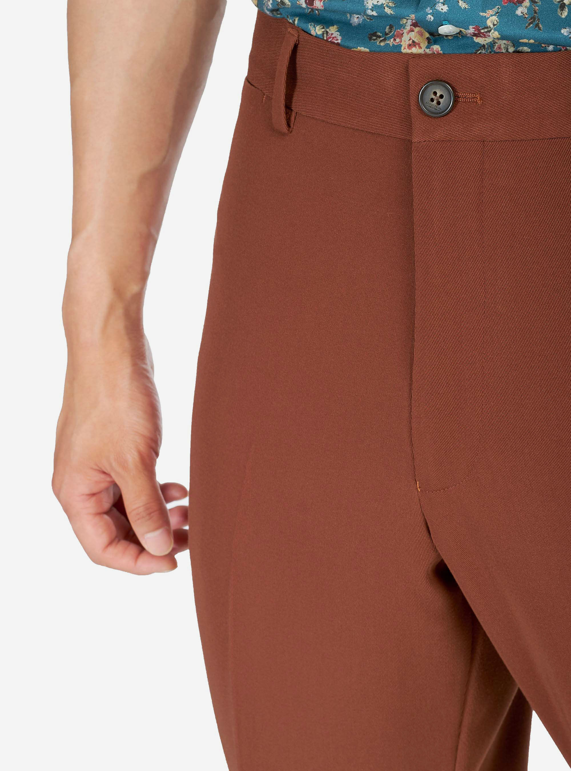 Pantalon classique confort, C5554 BROWN