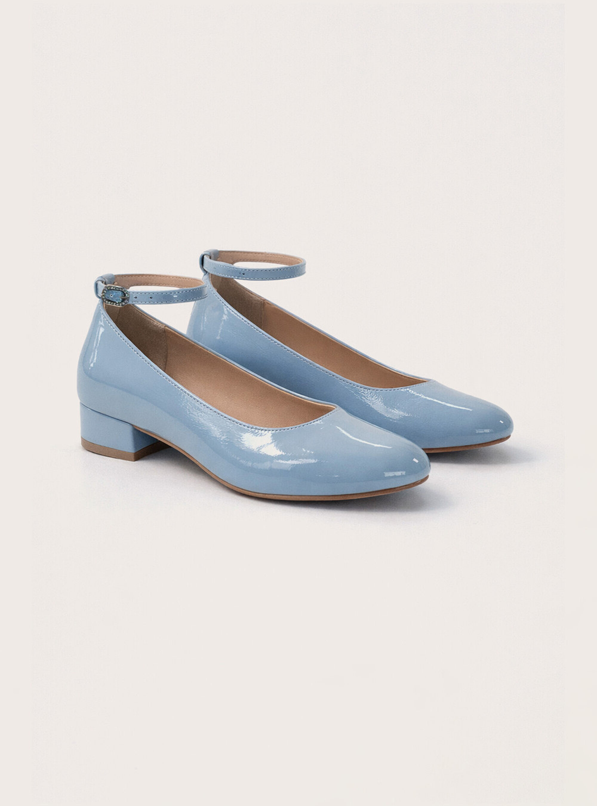 Ballerina flats with a strap, AZ2 AZURE MEDIUM