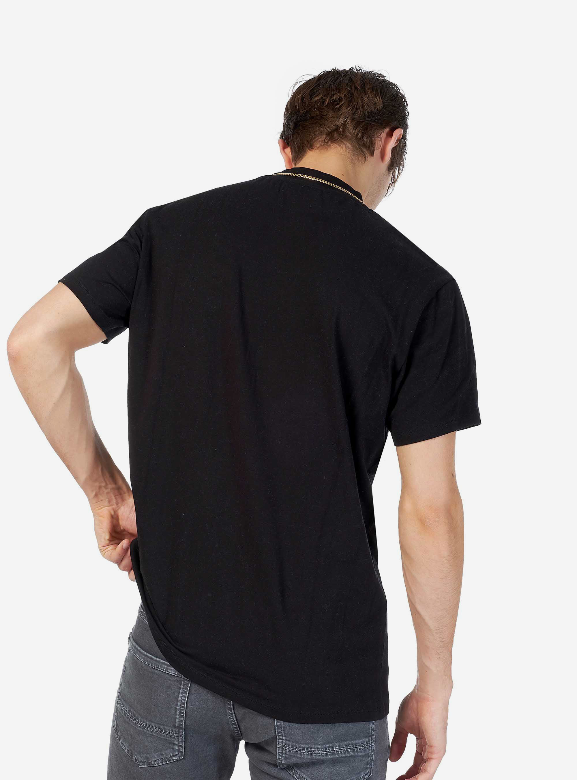 Maglietta tinta unita, NERO