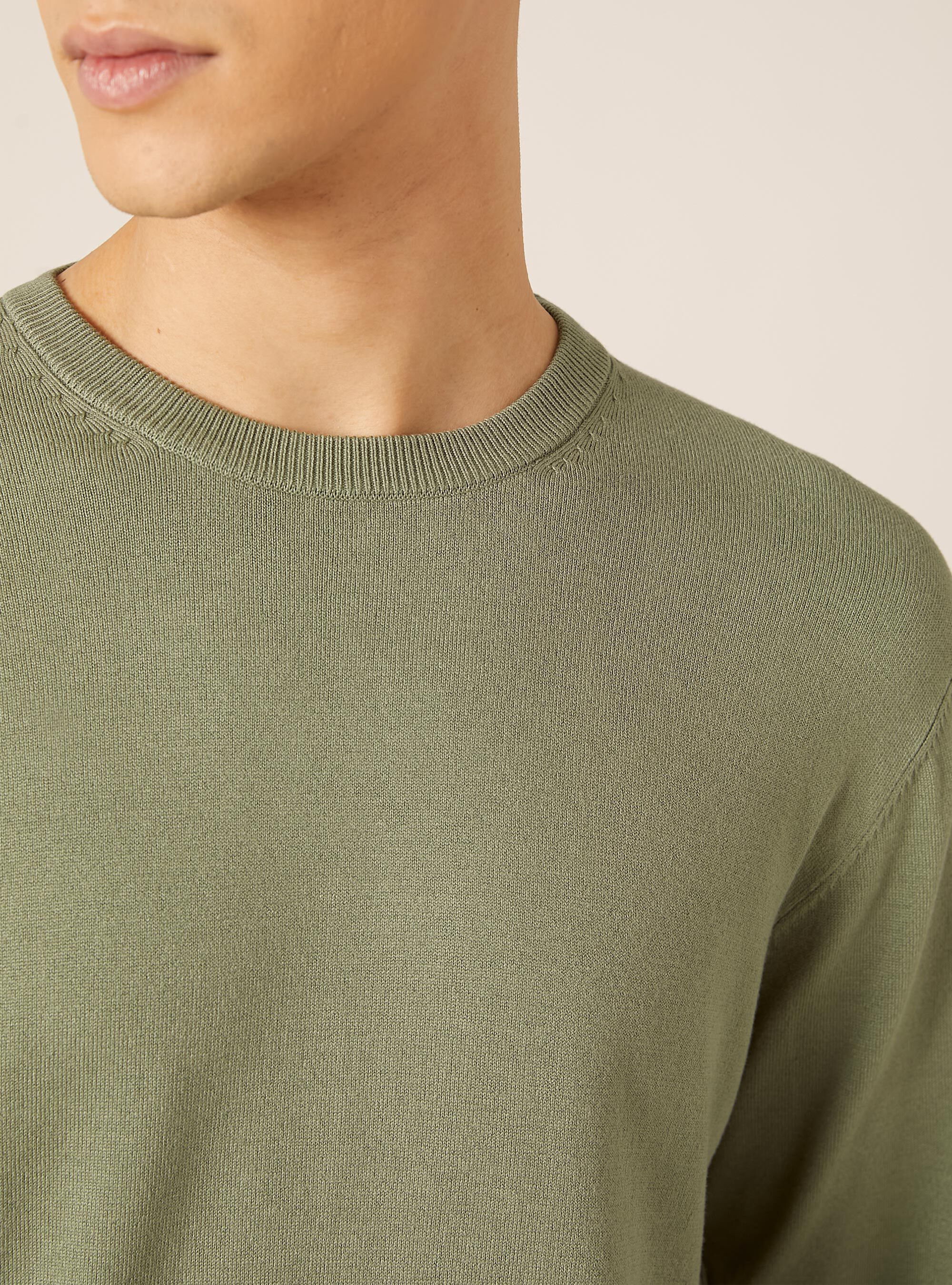 Pullover girocollo in viscosa sostenibile Ecovero, KY1 KAKY DARK