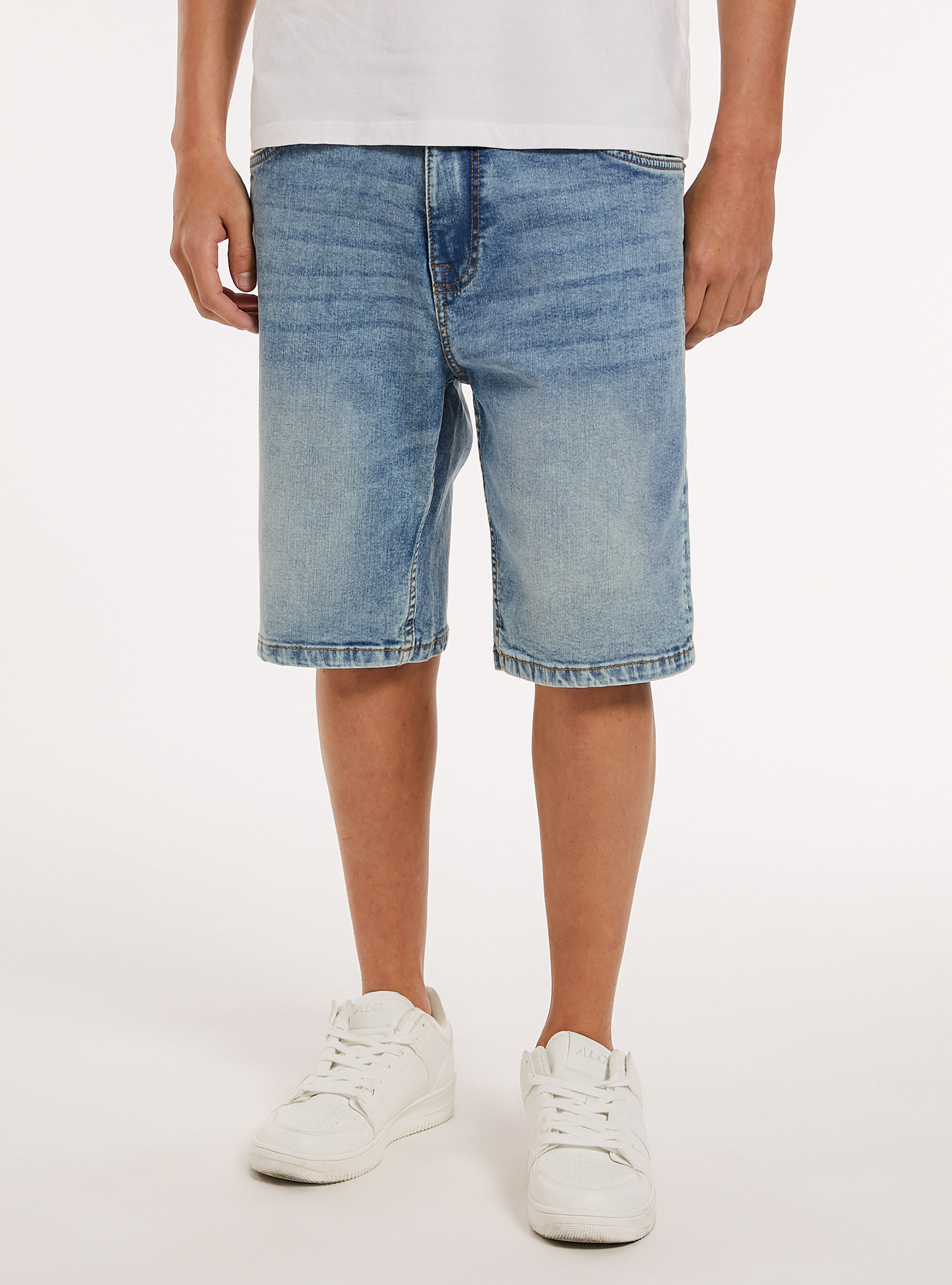 Bermuda Carrot en denim stretch, D006 AZURE