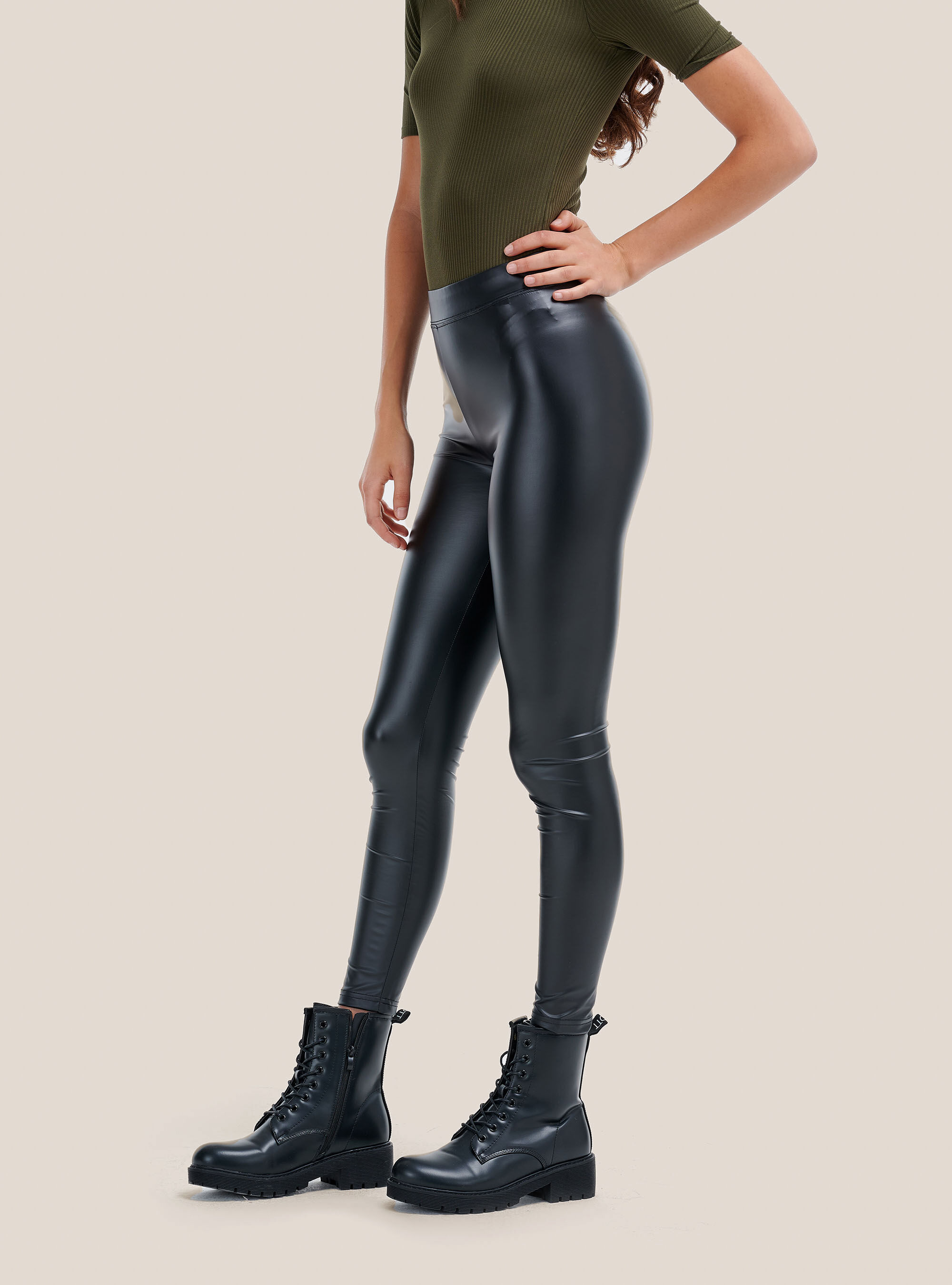 Legging best sale effet cuir