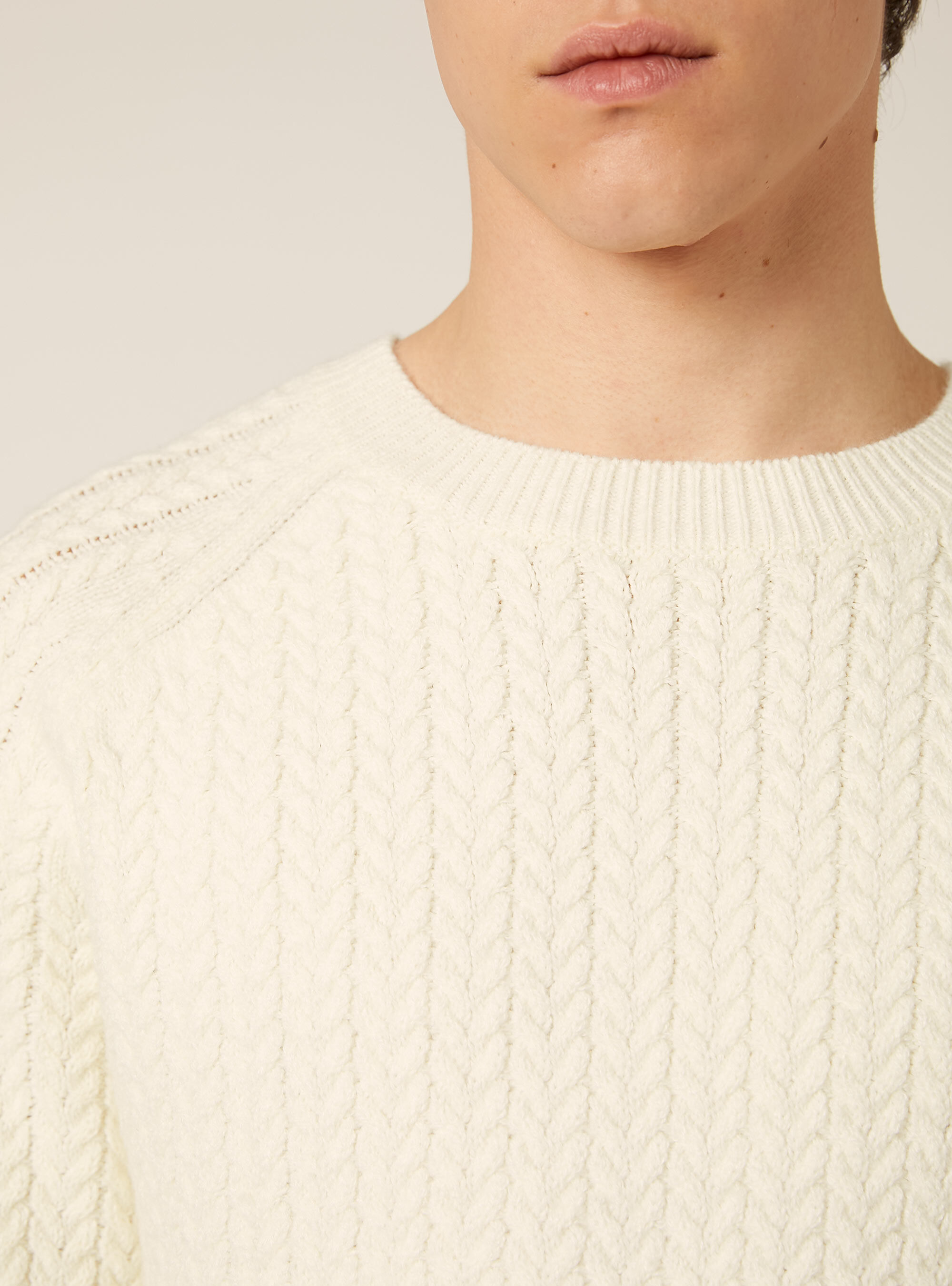 Maglione girocollo, WH1 OFF WHITE