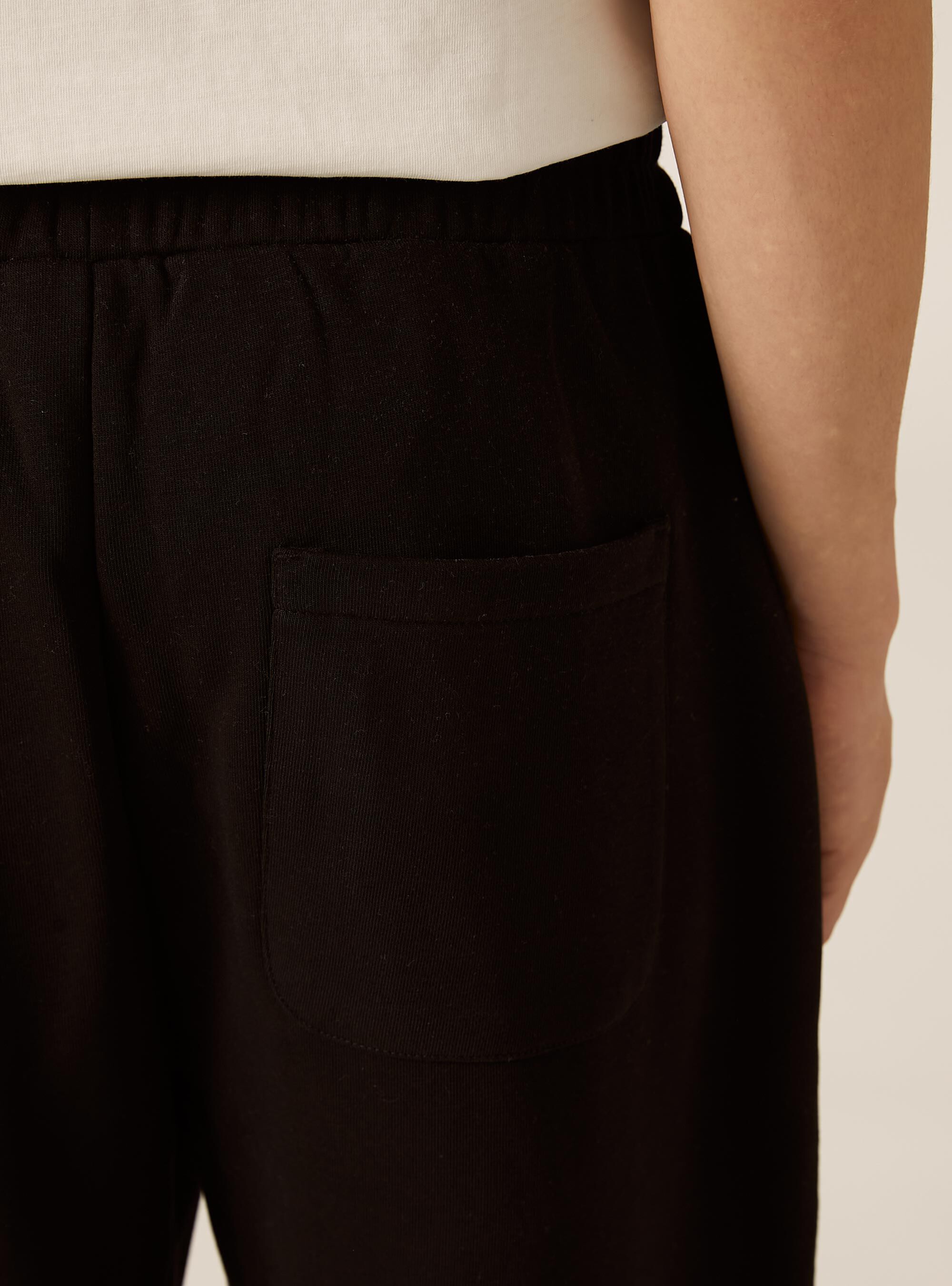 Pantalone in felpa loose fit, BK1 BLACK