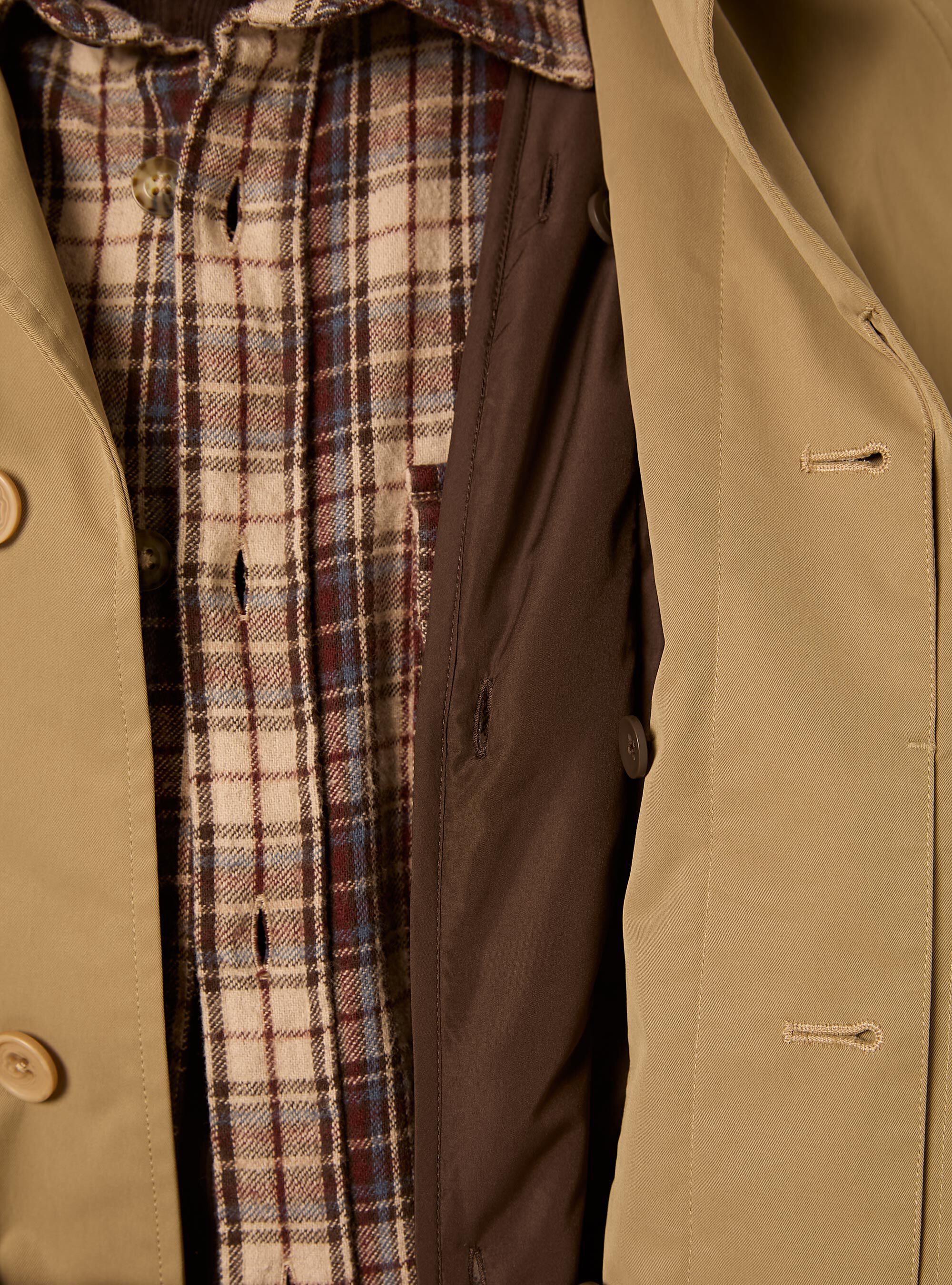 Mid length single breasted trench coat, BG2 BEIGE MEDIUM