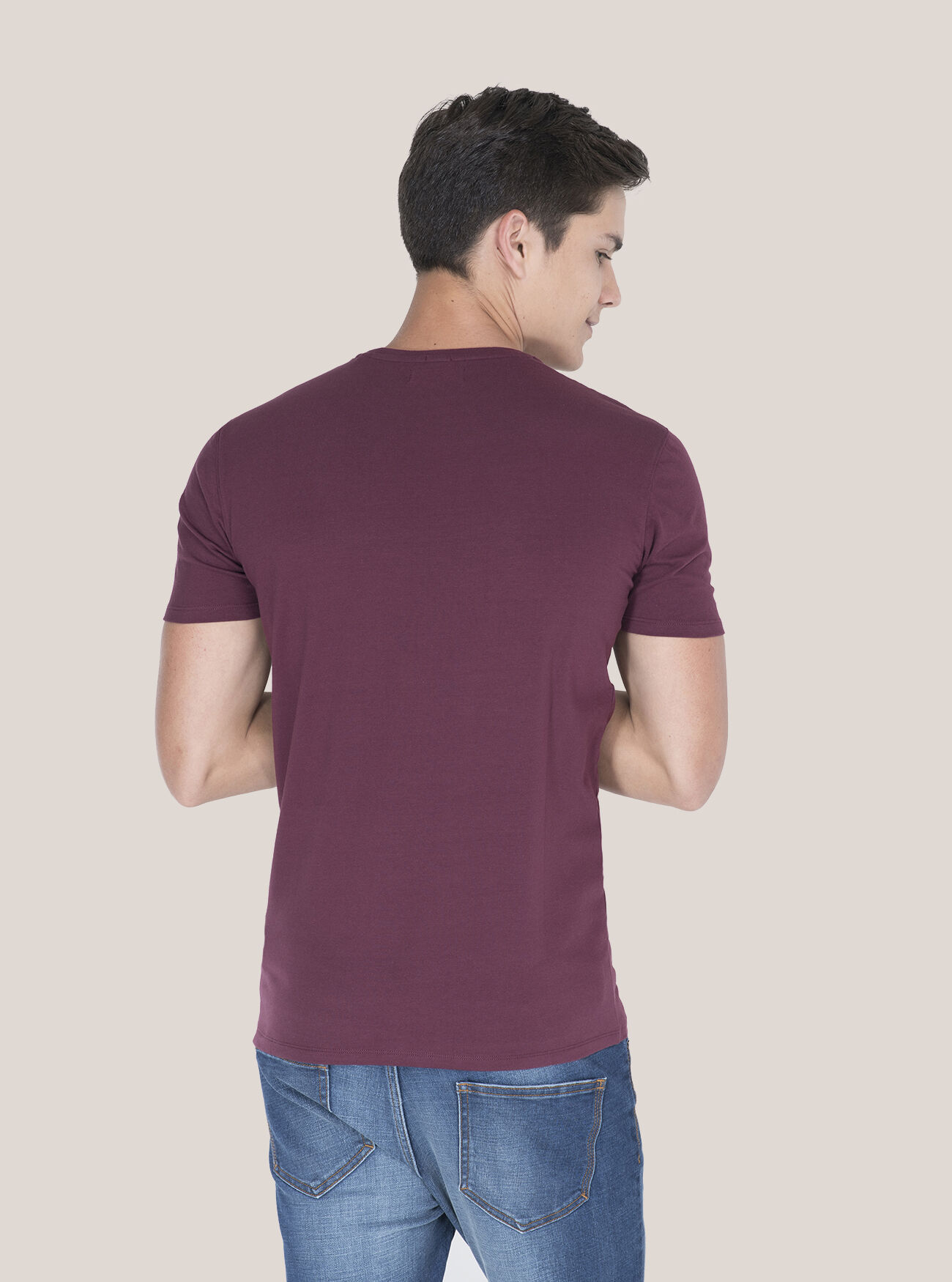 T shirt 2025 bordeaux uomo
