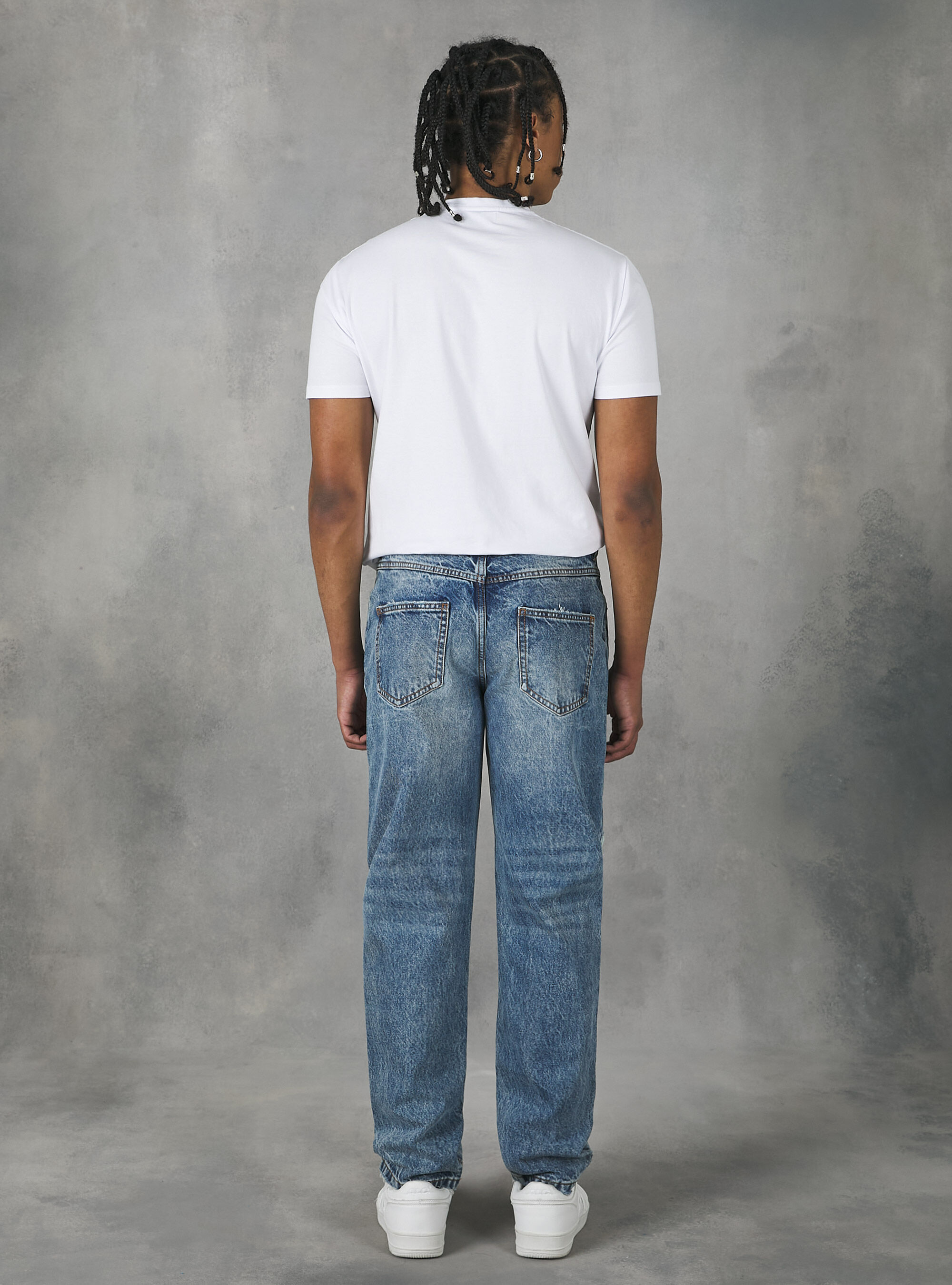 90s slim fit jeans, D003 MEDIUM BLUE