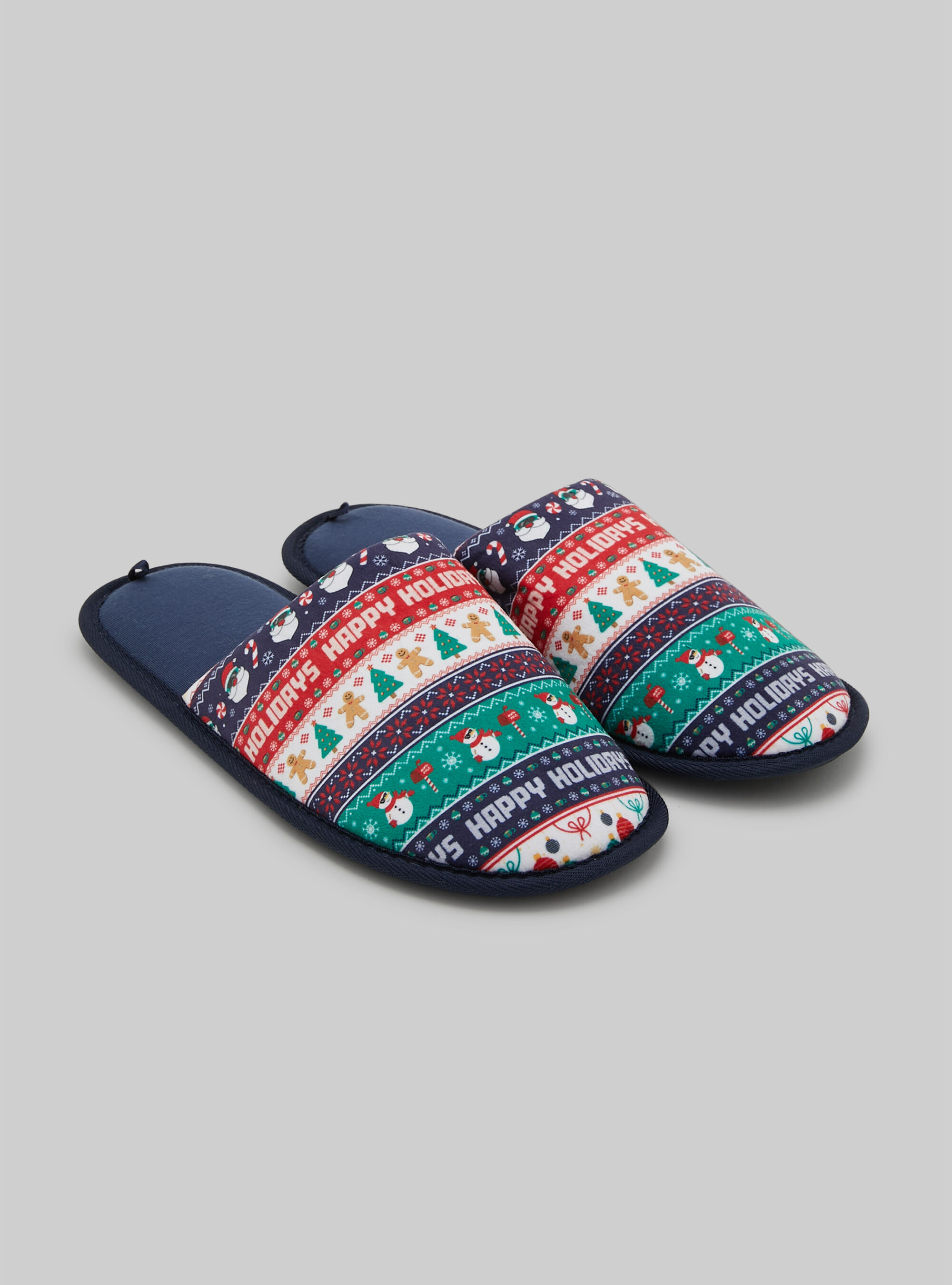 Christmas slippers with aop