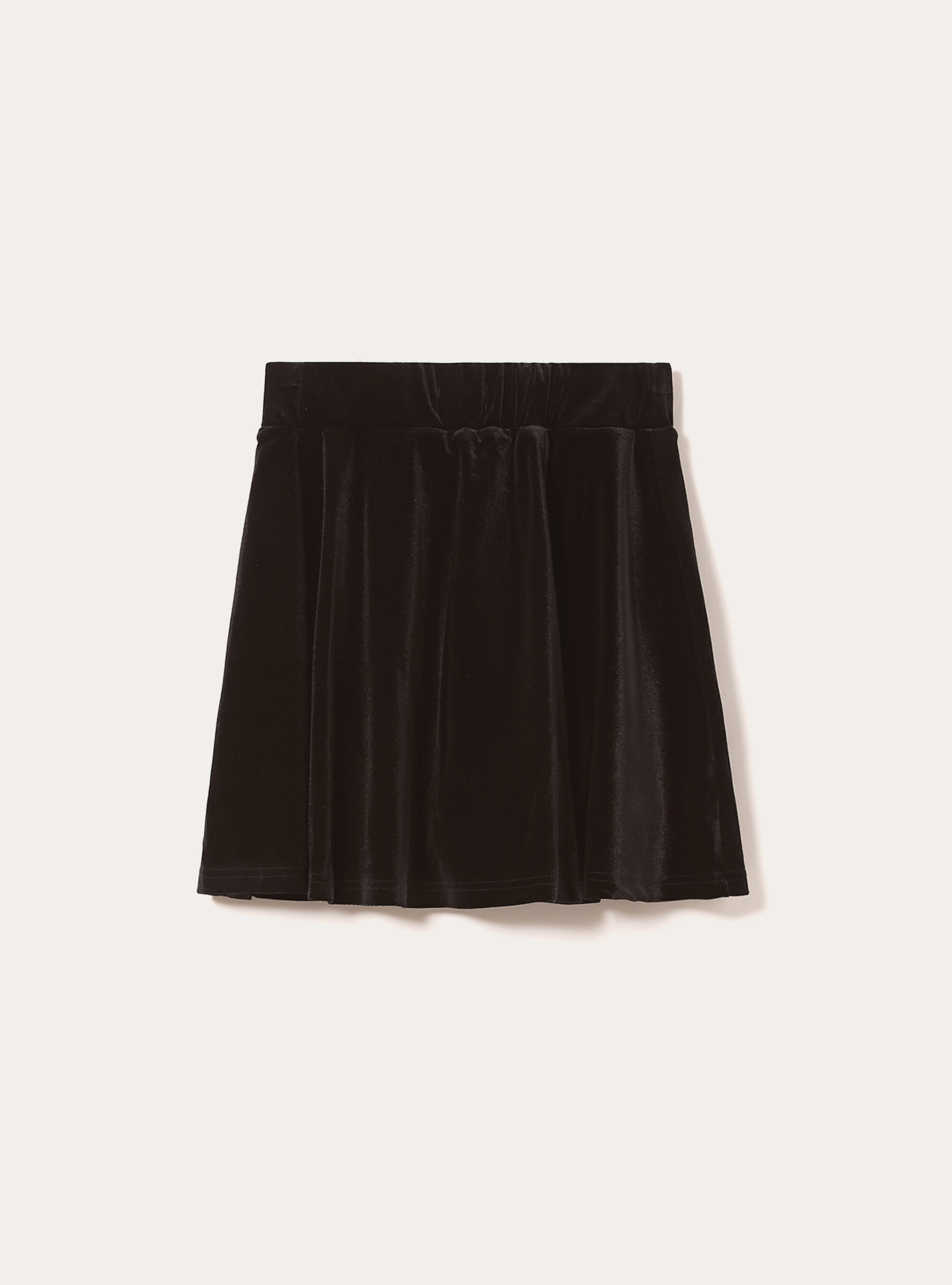 Miniskort in velluto, BK1 BLACK